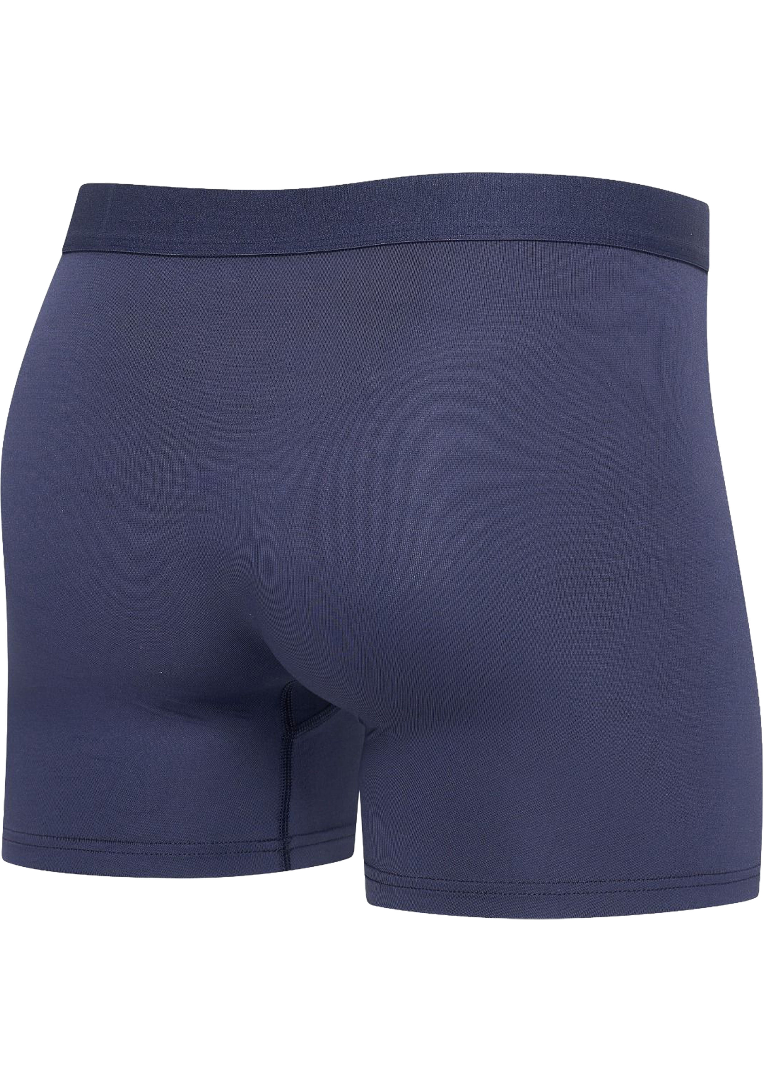 RJ Bodywear Pure Color boxershort (1-pack), boxer lang, microfiber, donkerblauw