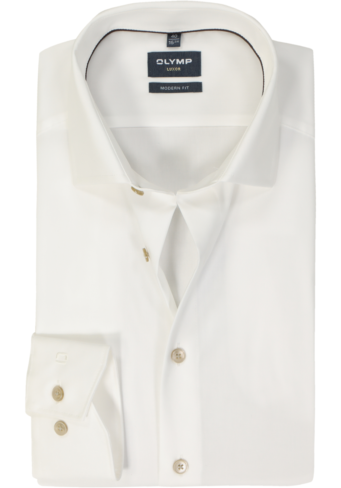 OLYMP modern fit overhemd, popeline, beige OLYMP modern fit overhemd, popeline, beige