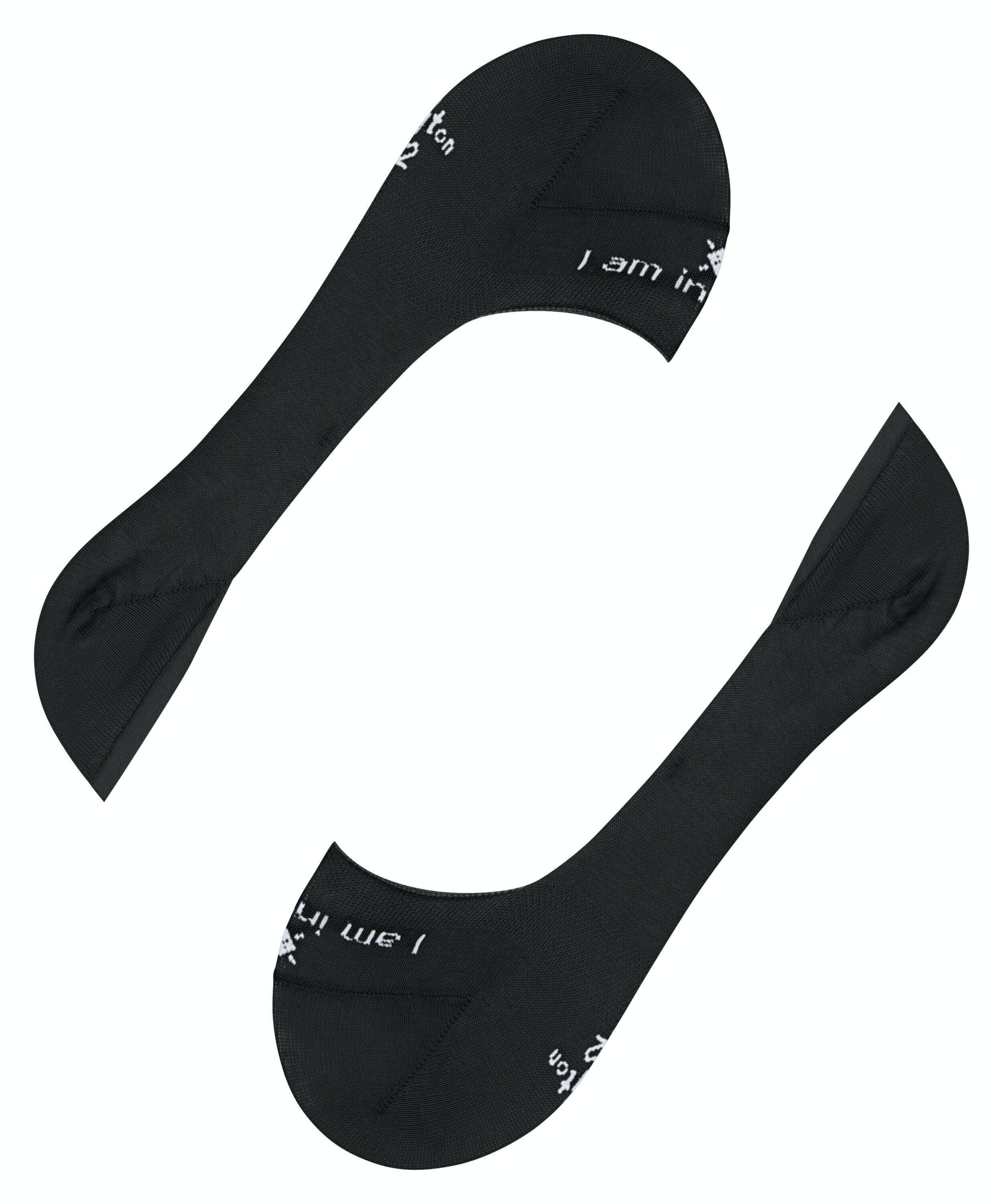 Burlington Carrington heren invisible sokken, zwart (black)