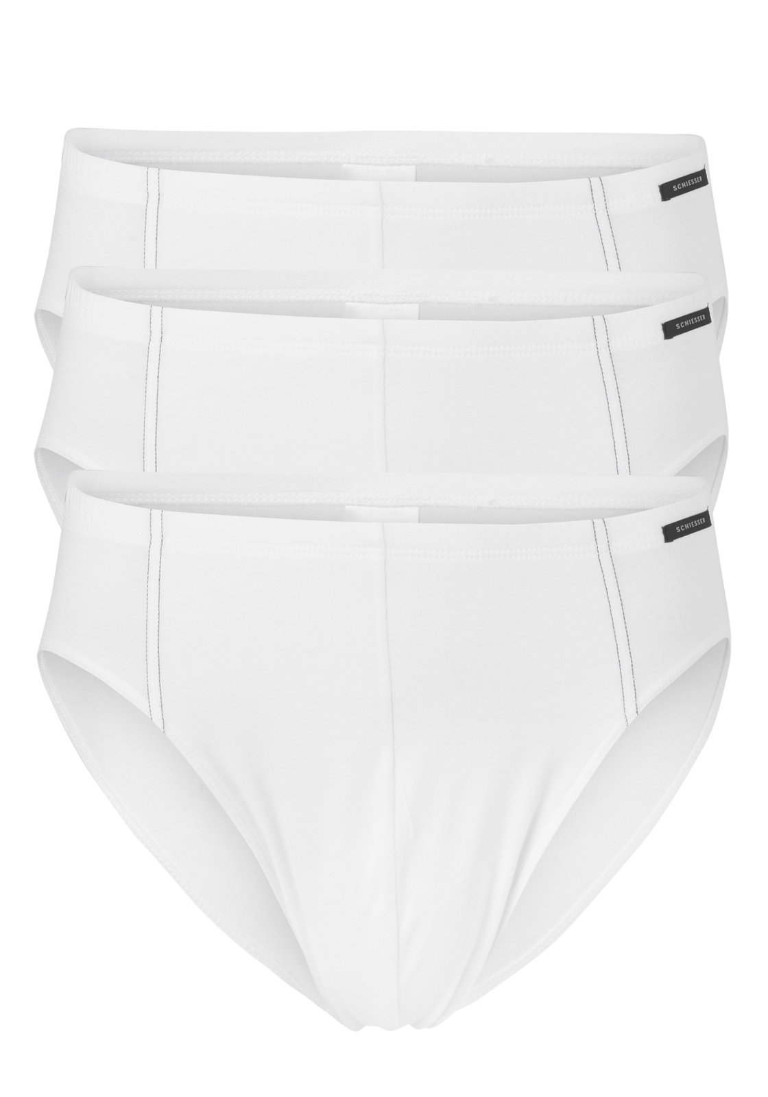 schiesser_ondergoed205221100_trio SCHIESSER Cotton Essentials supermini slips (3-pack), wit