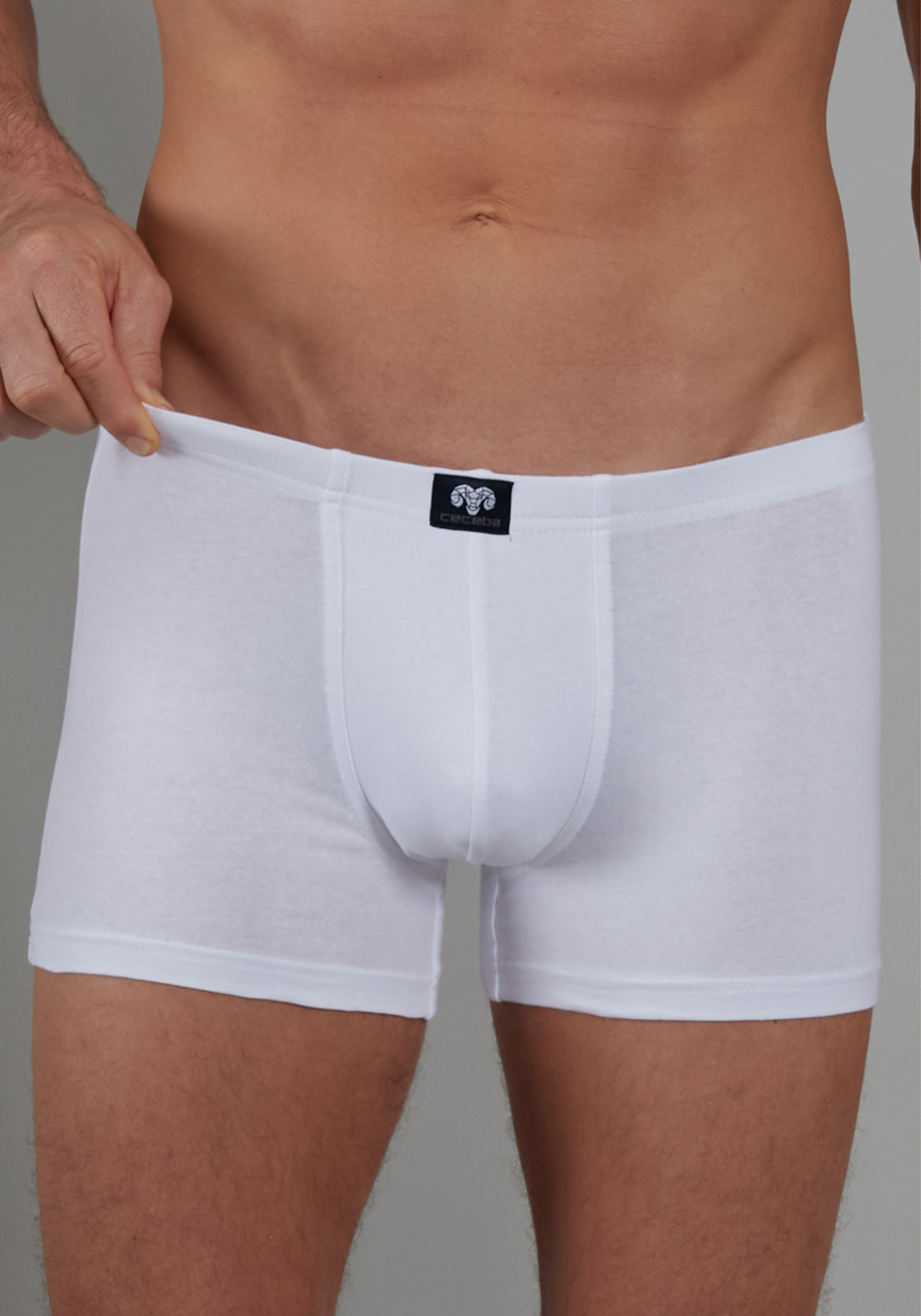 Ceceba heren boxer normale lengte (3-pack), wit Ceceba heren boxer normale lengte (3-pack), wit