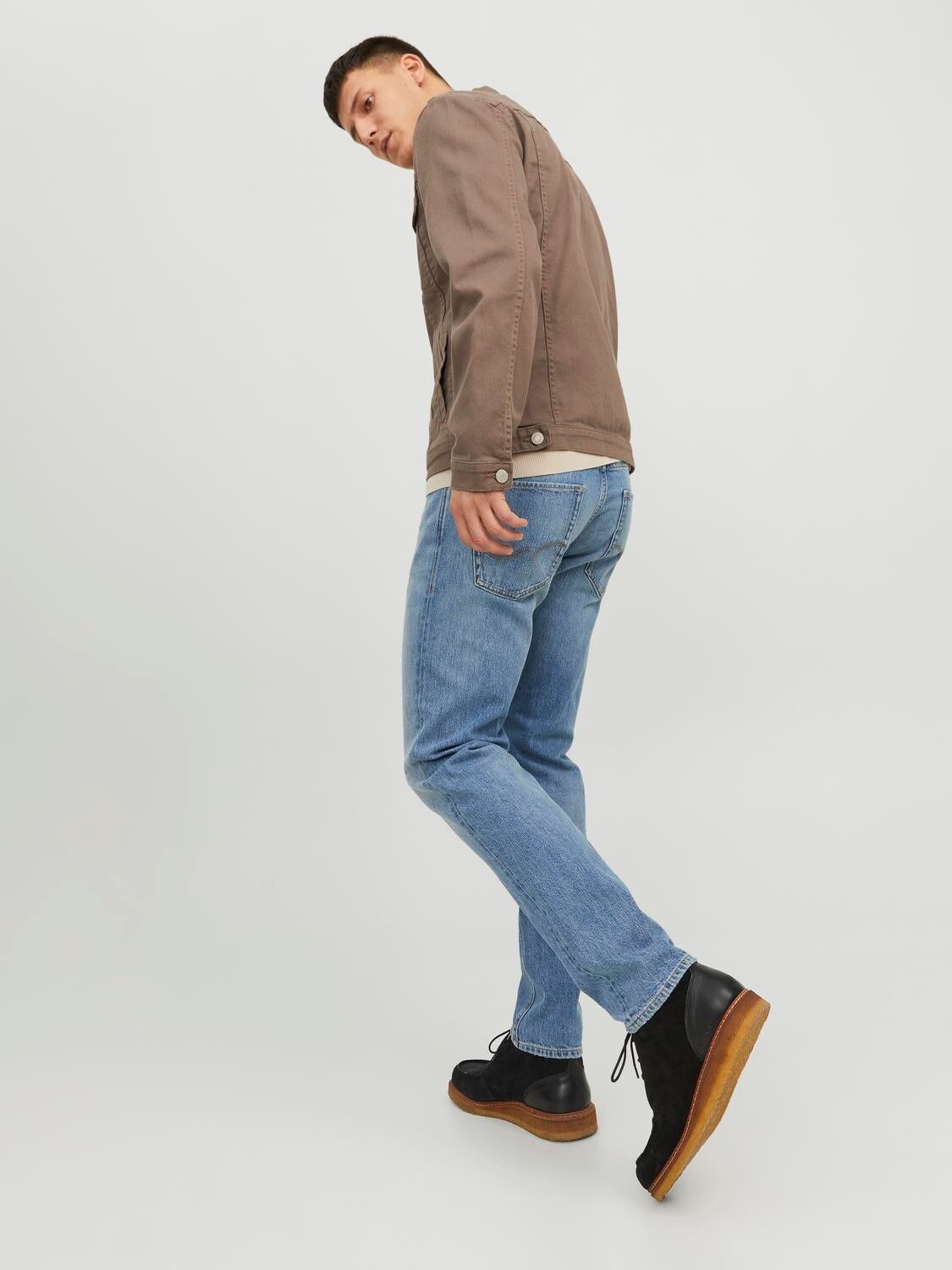 JACK & JONES Mike Original regular fit, heren jeans, denimblauw