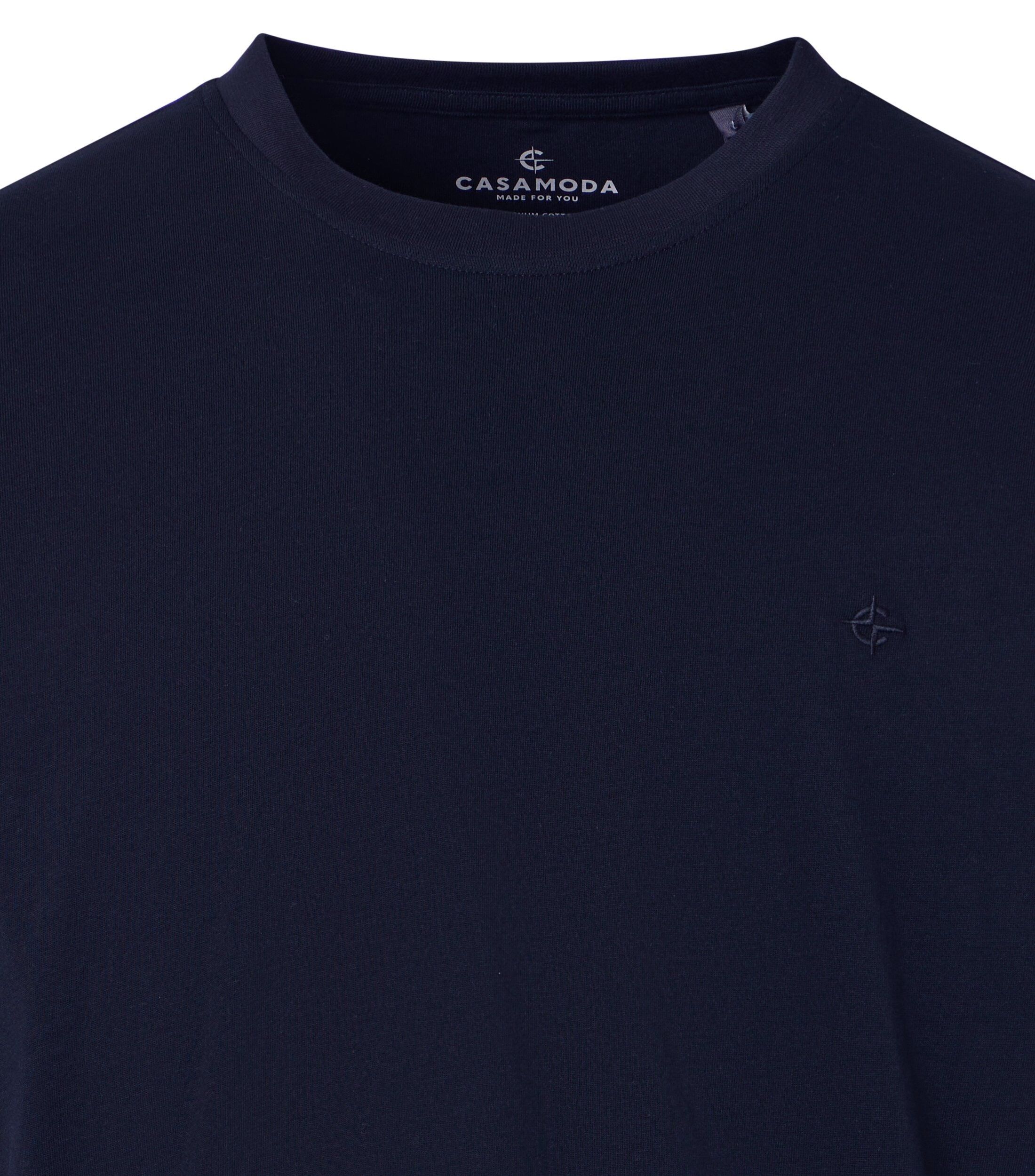 CASA MODA comfort fit heren T-shirt (2-pack), blauw