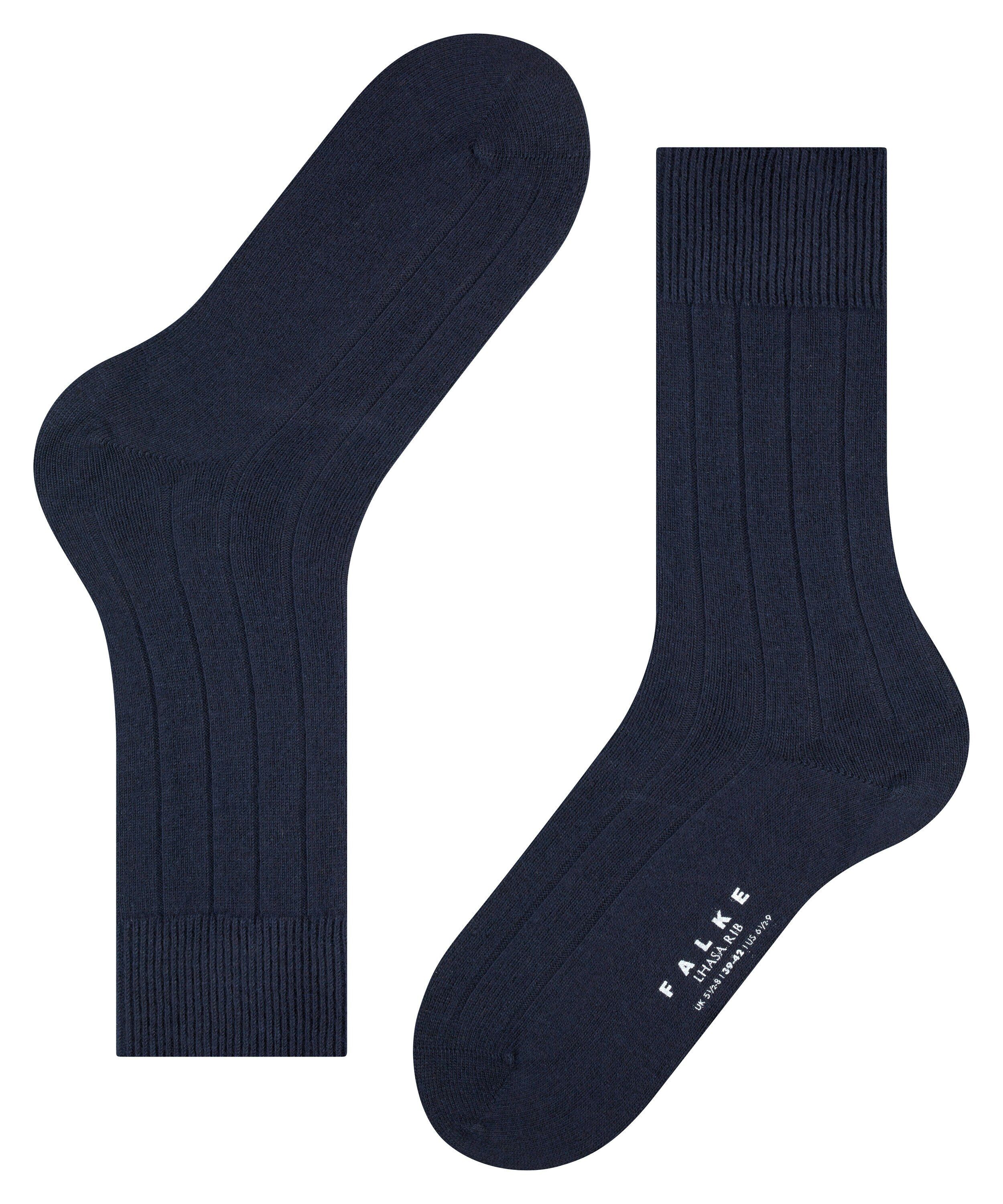 FALKE Lhasa Rib herensokken, donkerblauw (dark navy)