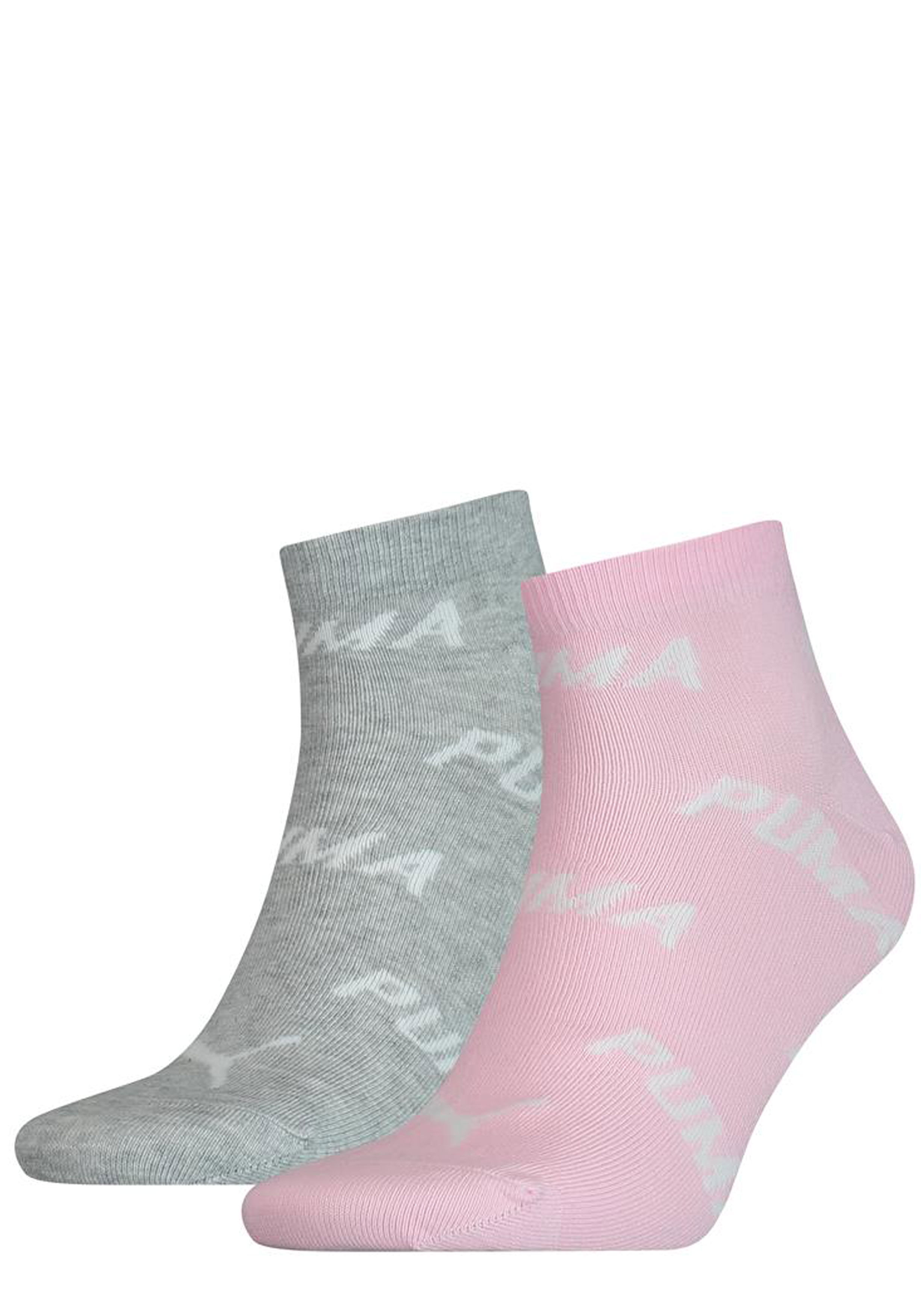 Puma Unisex Bwt Sneaker (2-pack), unisex enkelsokken, rozenwater