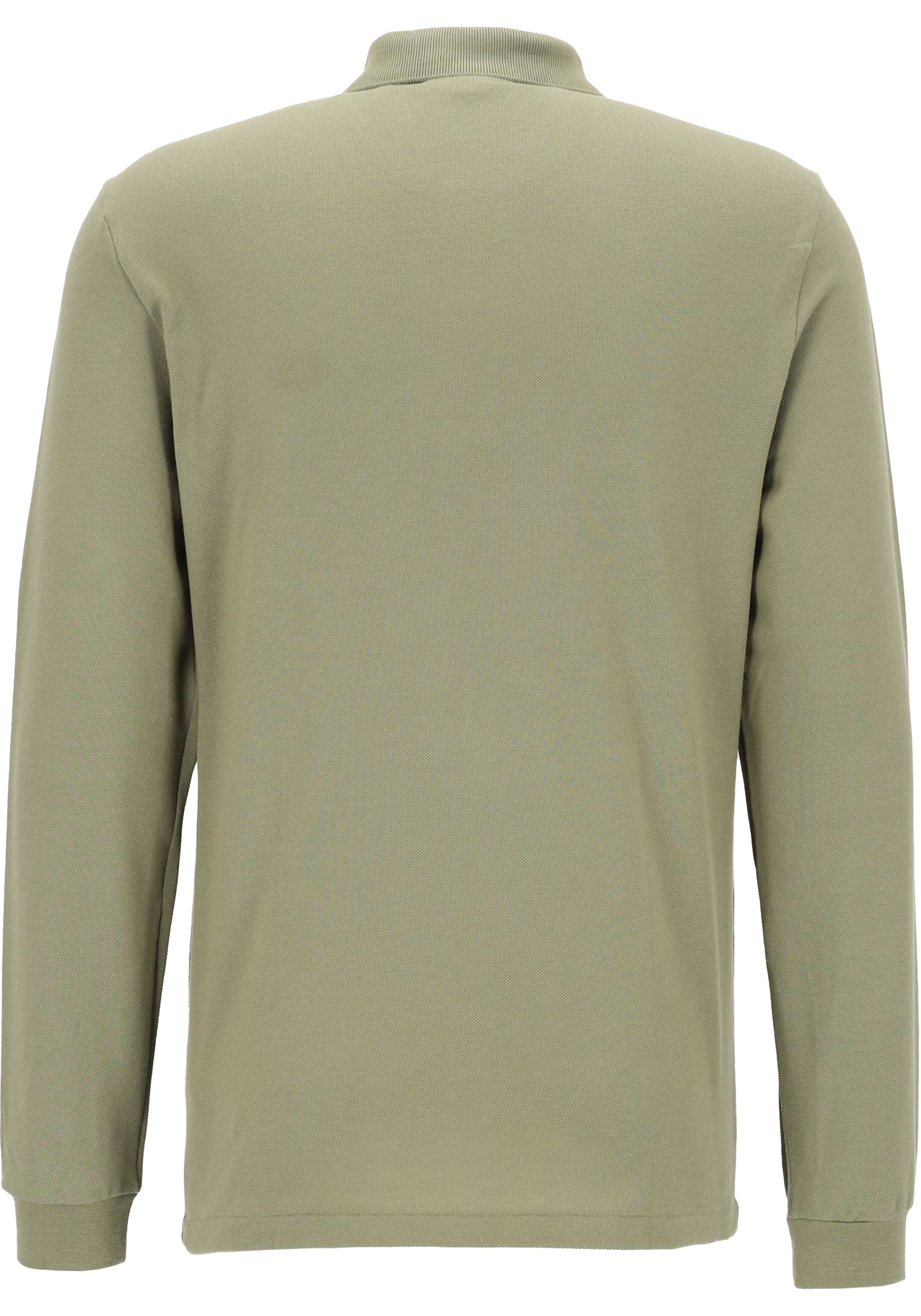 Lacoste Classic Fit polo lange mouw, kaki groen