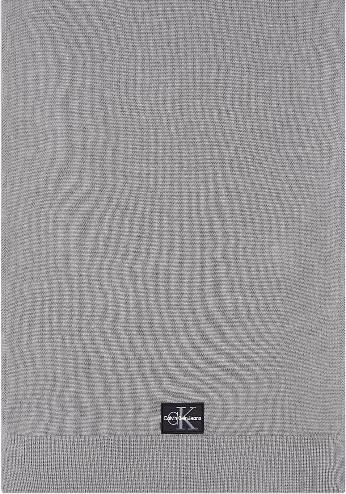 3-8720639558124-K50K5124570I0-calvin_klein-accessoires_HR Calvin Klein sjaal, monologo patch scarf, grijs