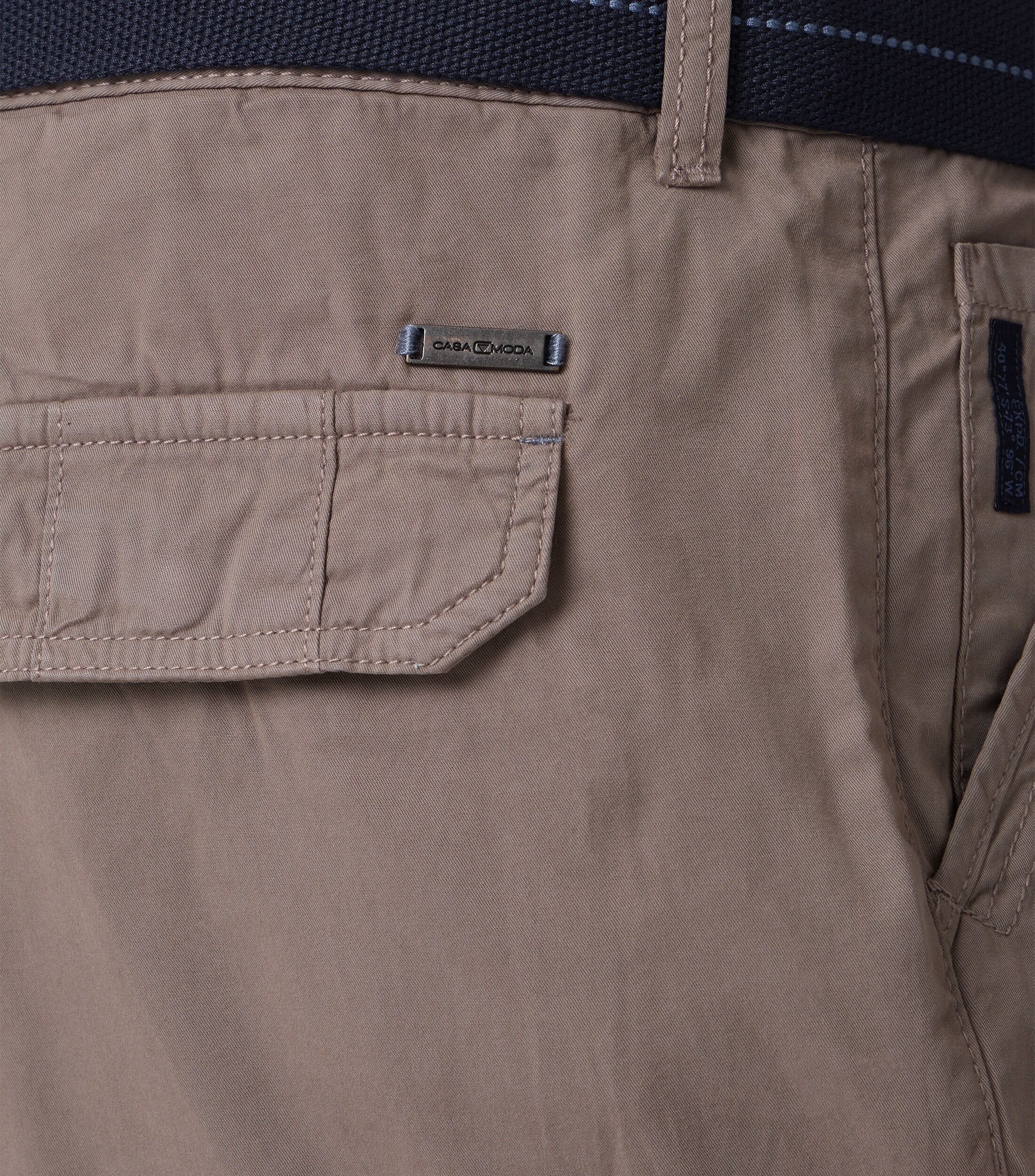 CASA MODA shorts BEN, heren cargo korte broek, zilvergrijs