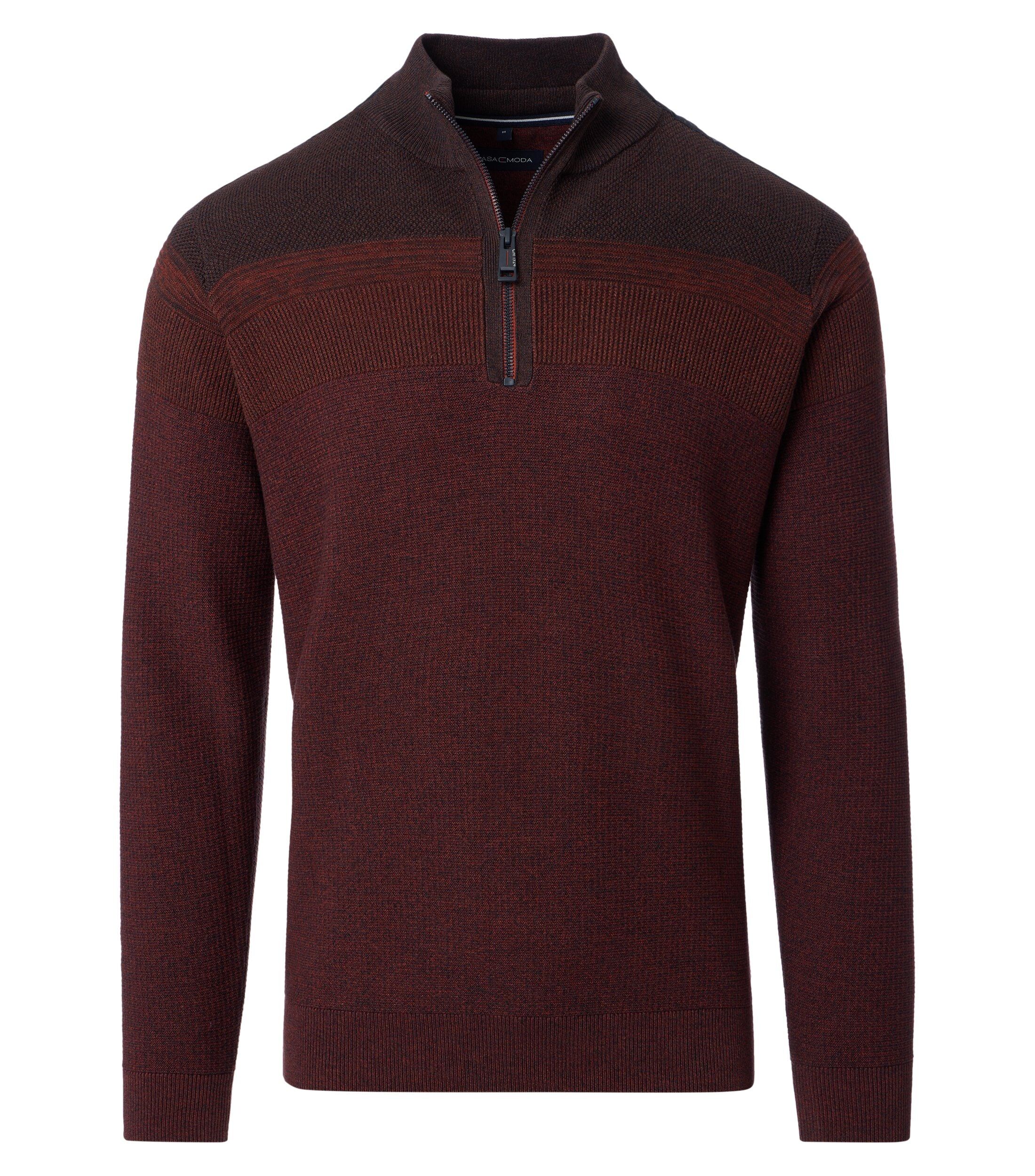CASA MODA comfort fit schipperstrui, rood, wit dessin