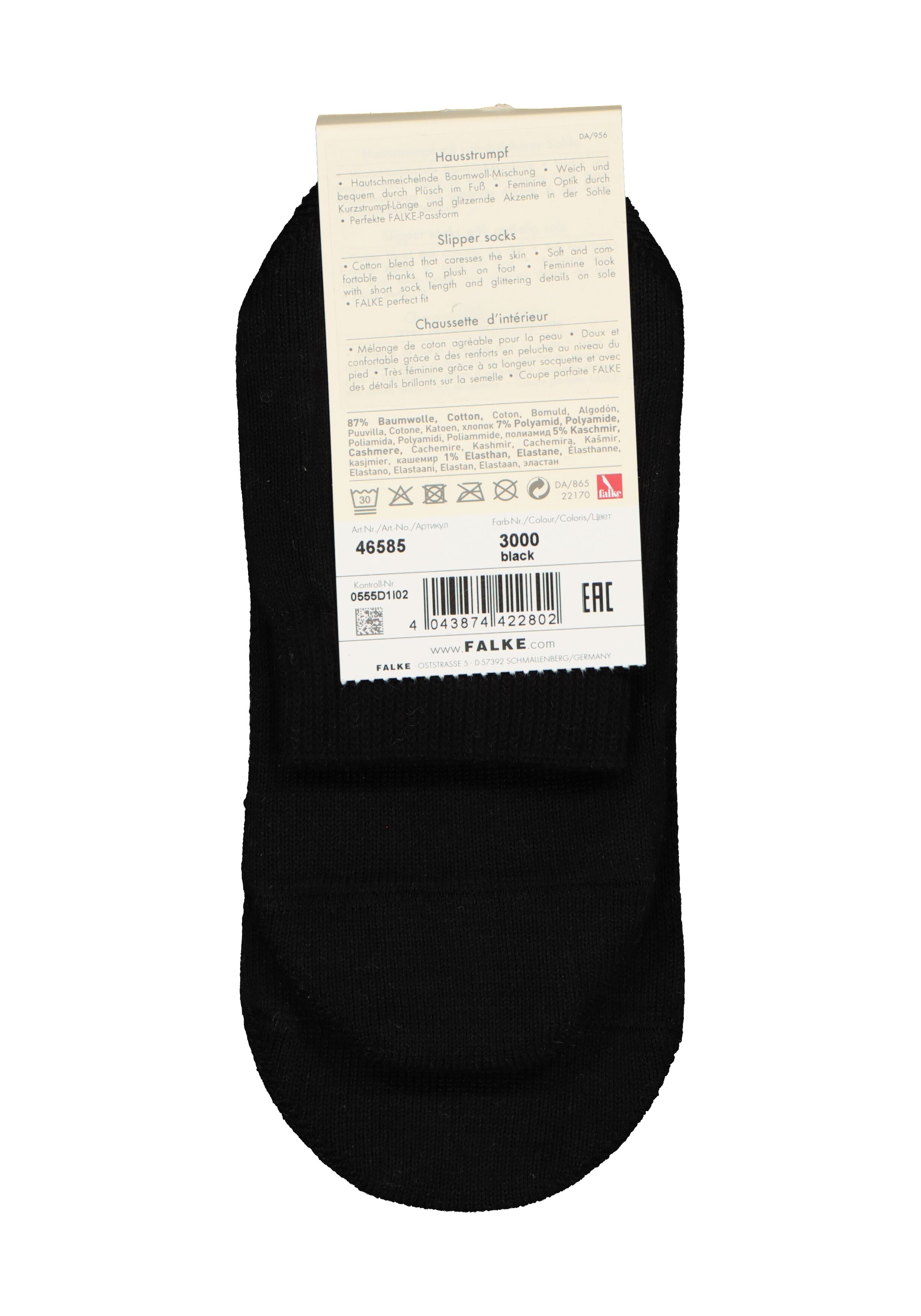 FALKE Light Cuddle Pads dames huissokken, dun, zwart (black)