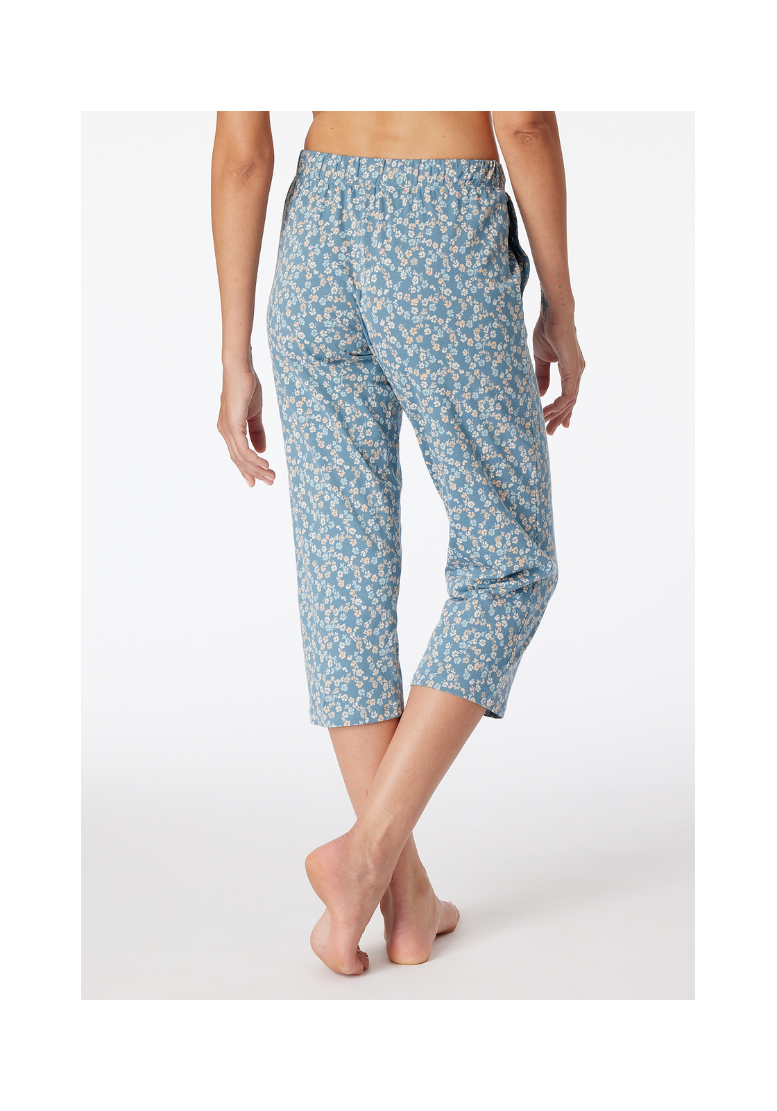 image_4_179270-808_1_1280x1280 SCHIESSER Mix+Relax nachtkleding dames, dames 3/4-broek bloemen blauw-grijs