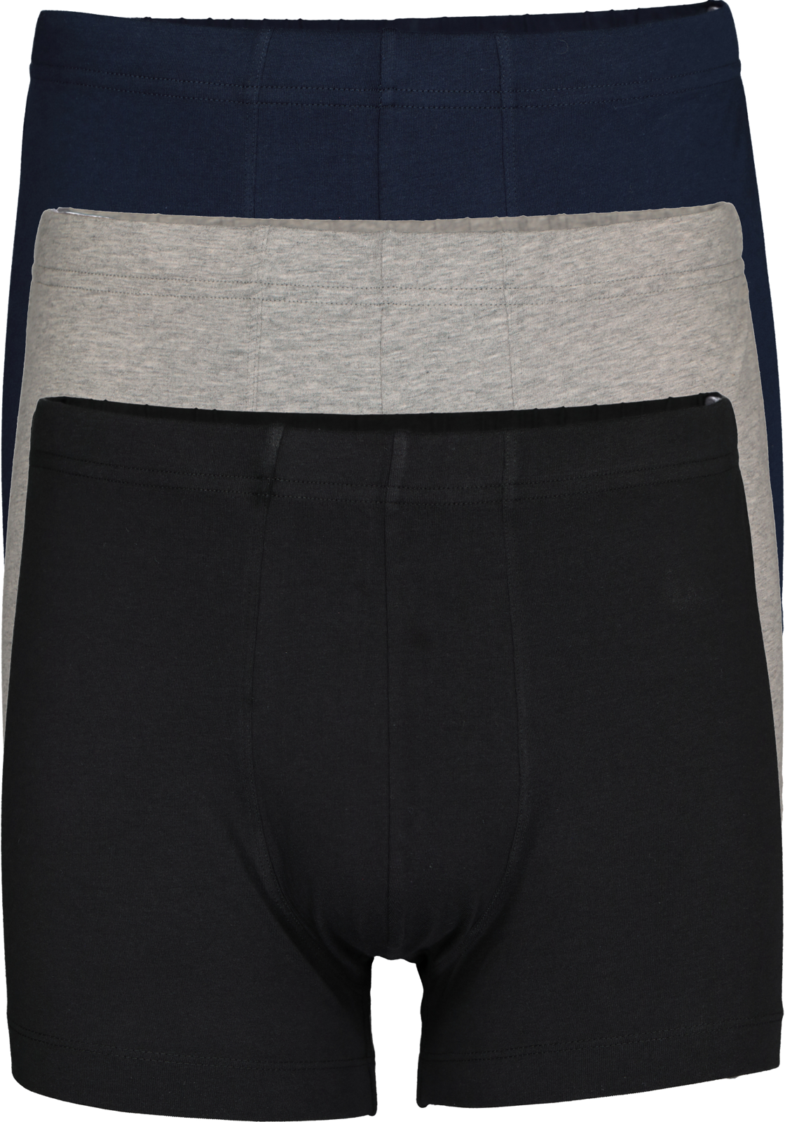 1-4007065843449_schiesser_boxer_3p_HR SCHIESSER 95/5 Essentials shorts (3-pack), zwart, blauw en grijs
