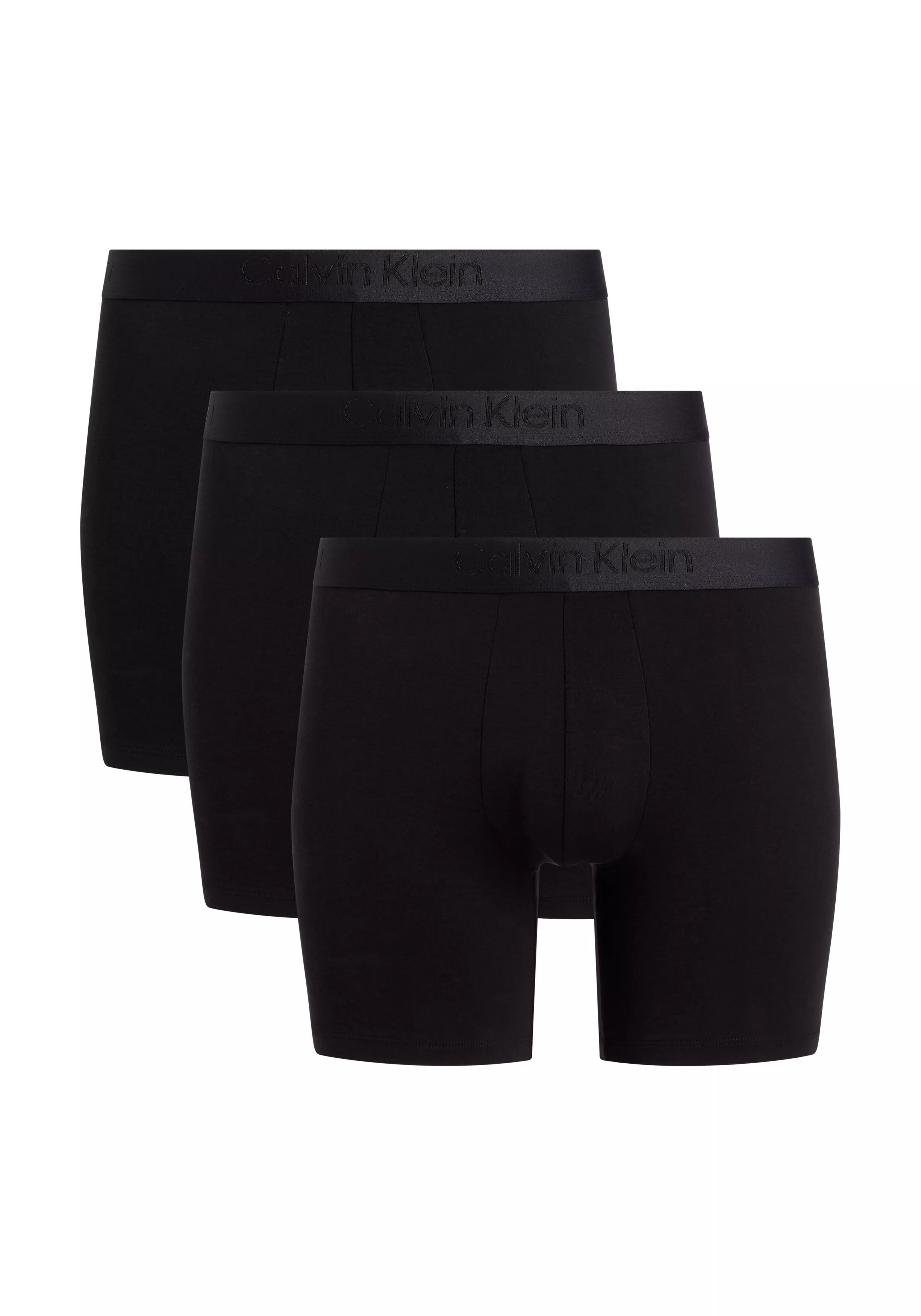 Calvin Klein Boxer Briefs (3-pack), heren boxers extra lang, zwart