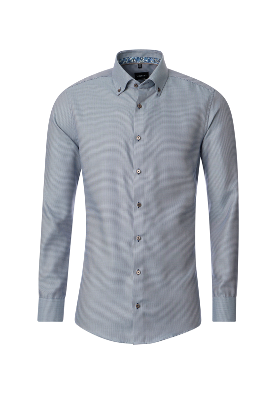 VENTI modern fit overhemd, dobby, bruin - 144321900-201 VENTI modern fit overhemd, dobby, bruin - 144321900-201