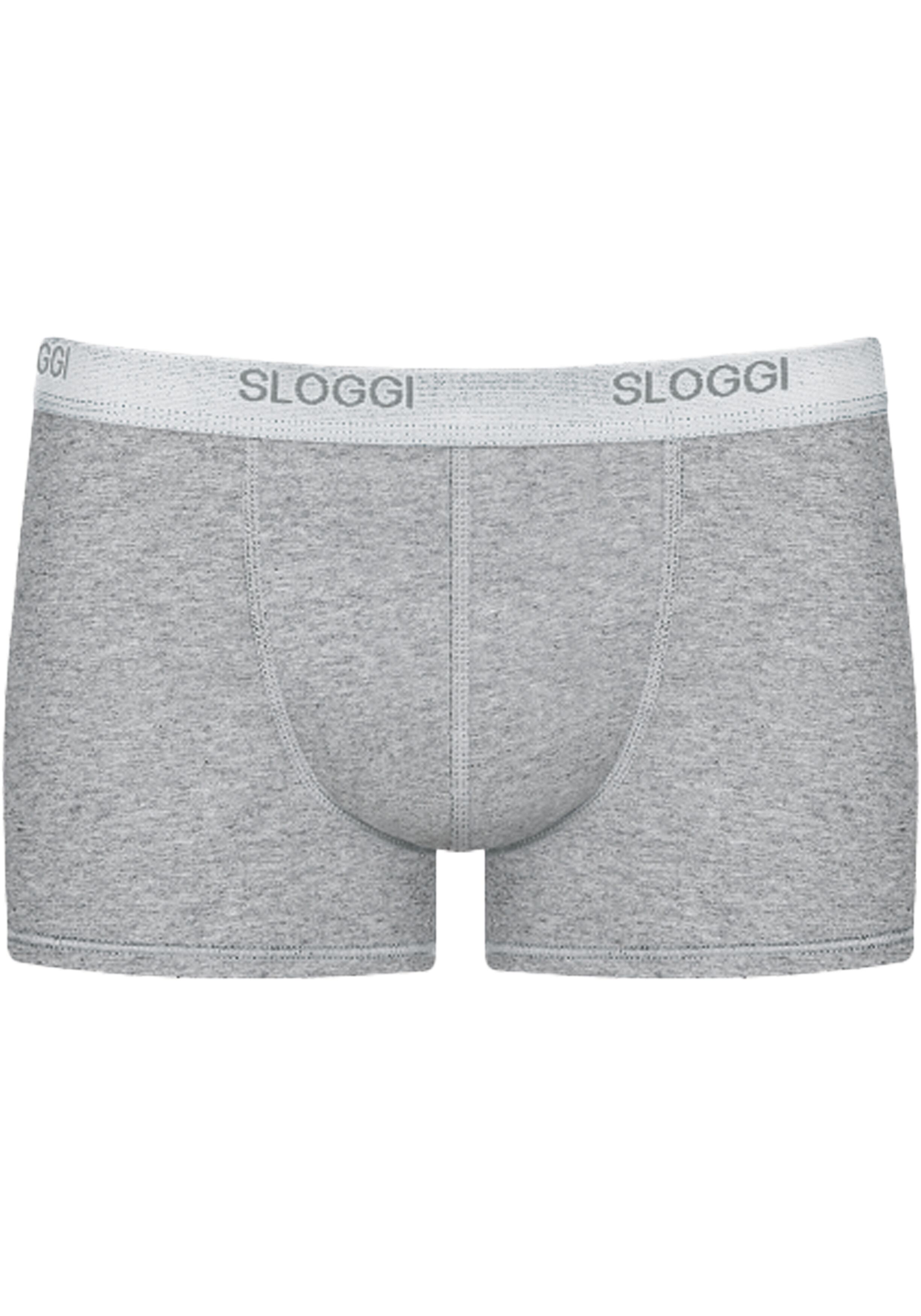 Sloggi Men Basic Short, heren boxershort korte pijp (1-pack), grijs