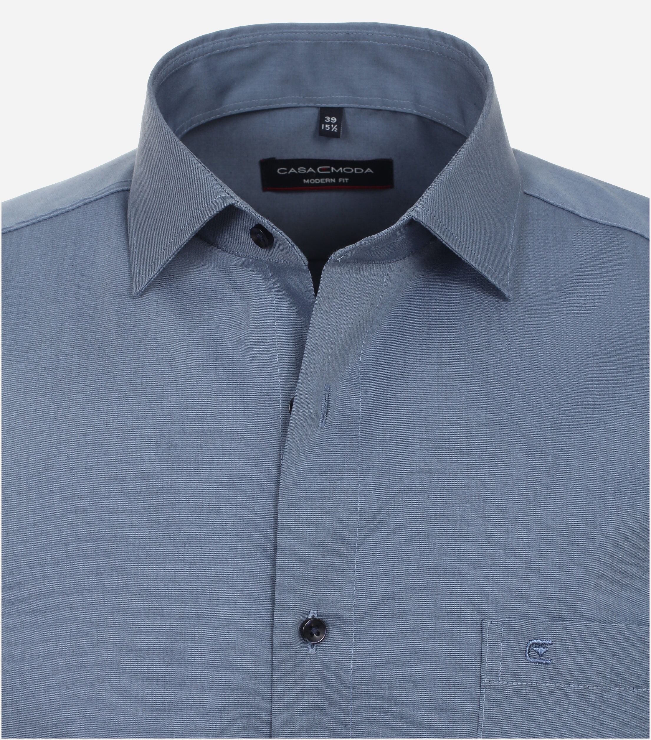 CASA MODA modern fit overhemd, popeline, blauw