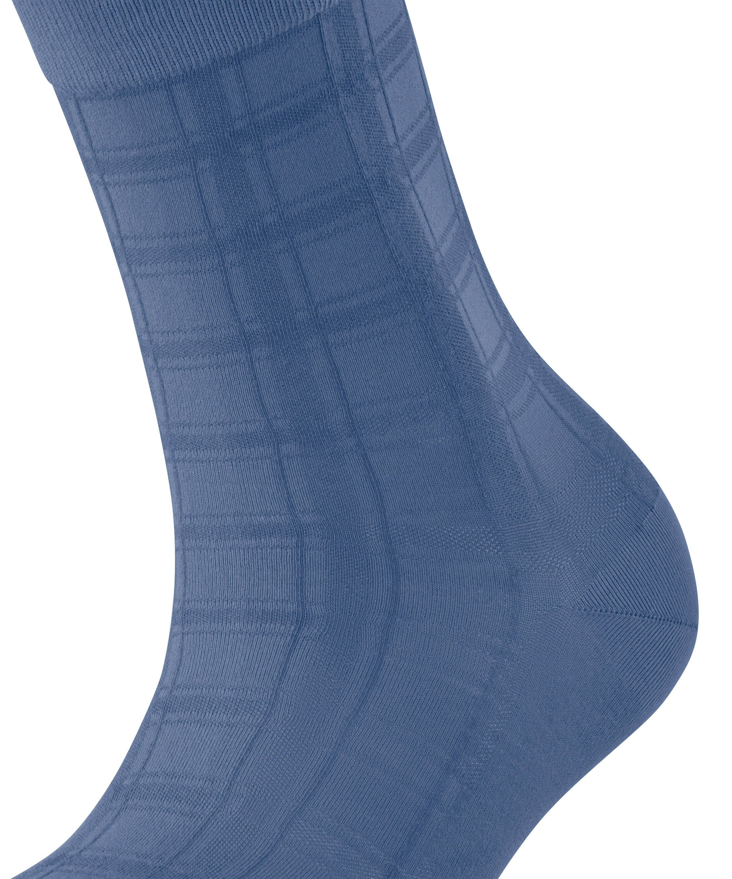 FALKE Madras damessokken, blauw (smoky blue)