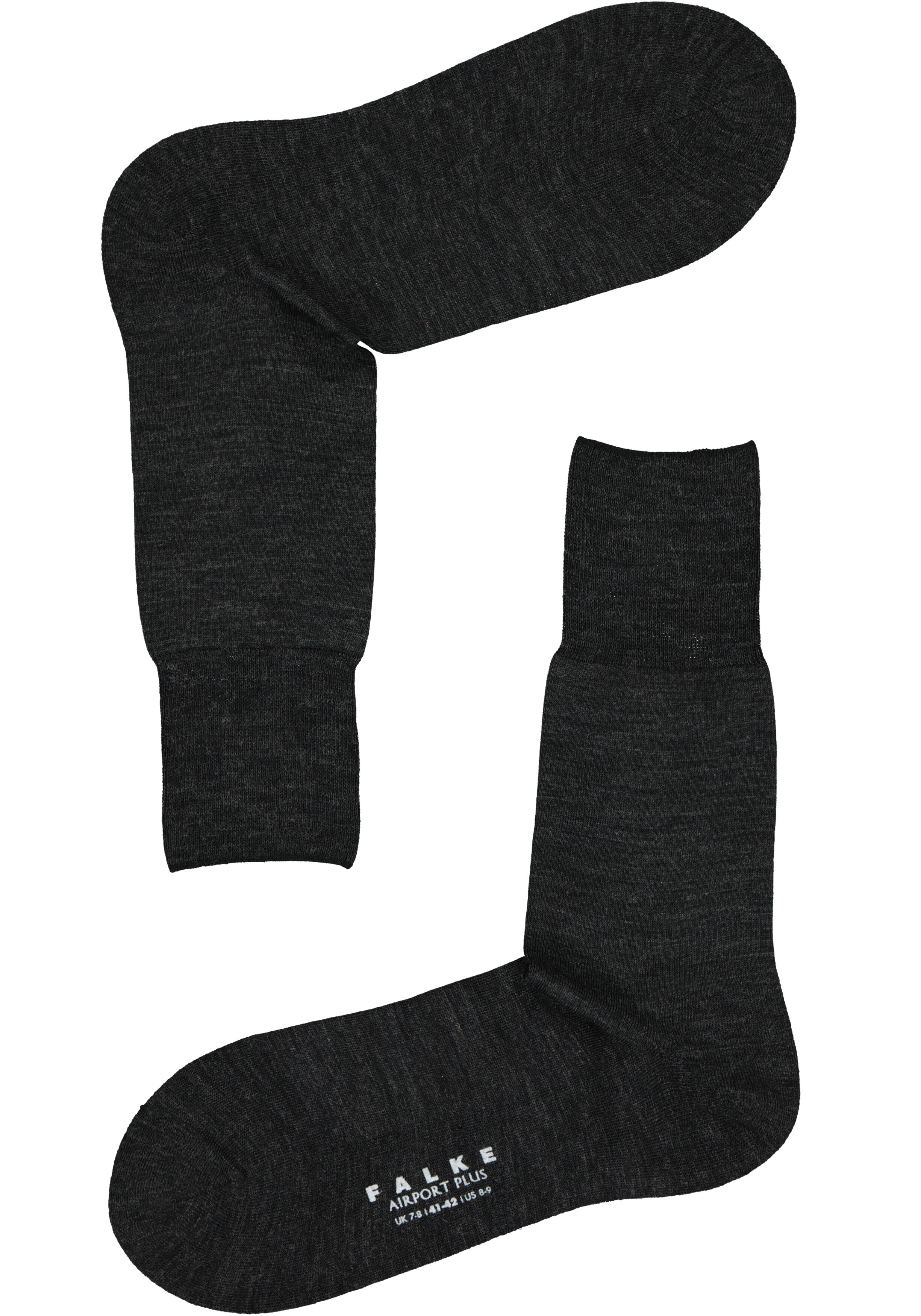 FALKE Airport Plus herensokken, antraciet (anthracite melange)