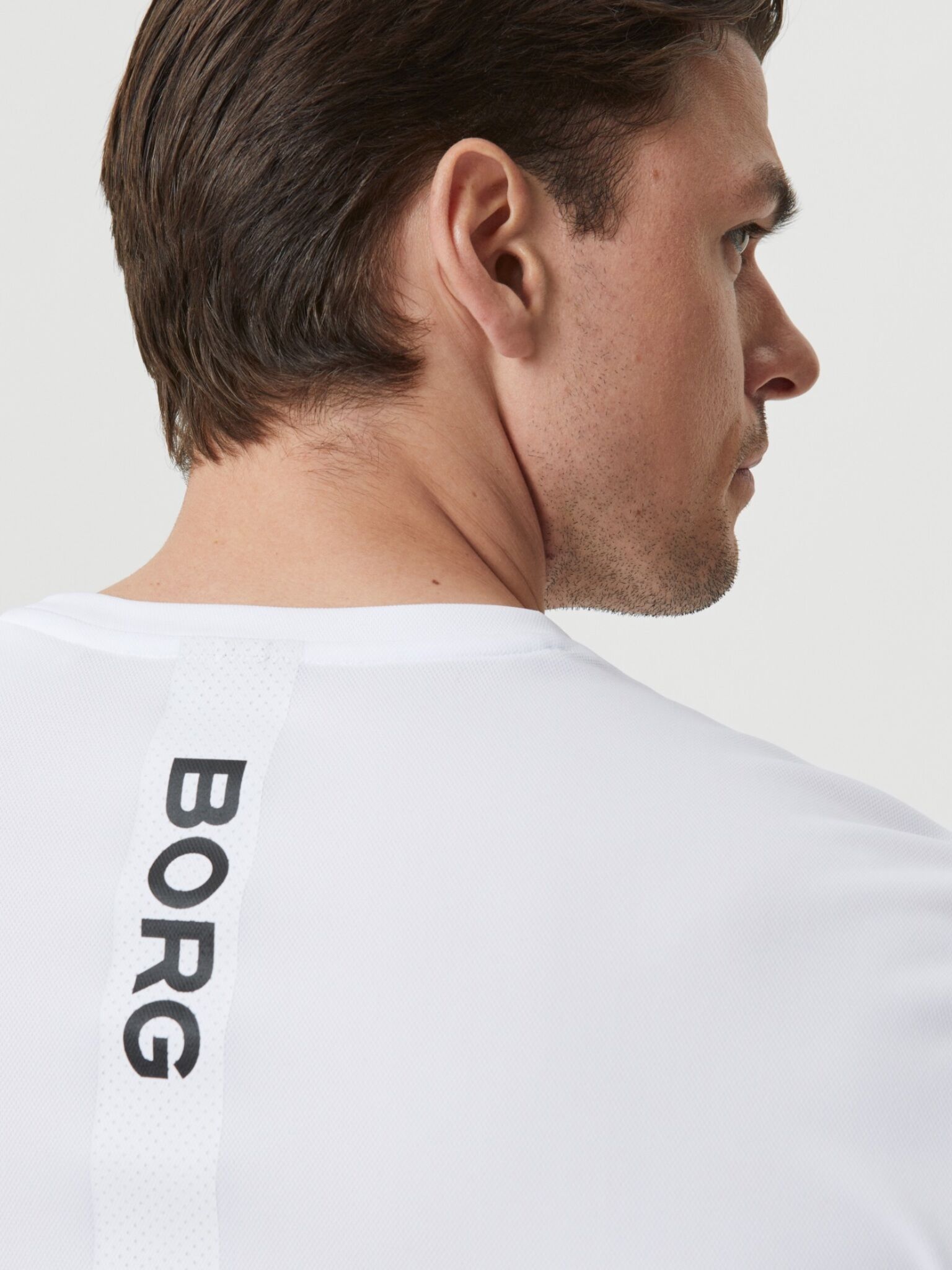 Bjorn Borg Ace T-shirt stripe, wit