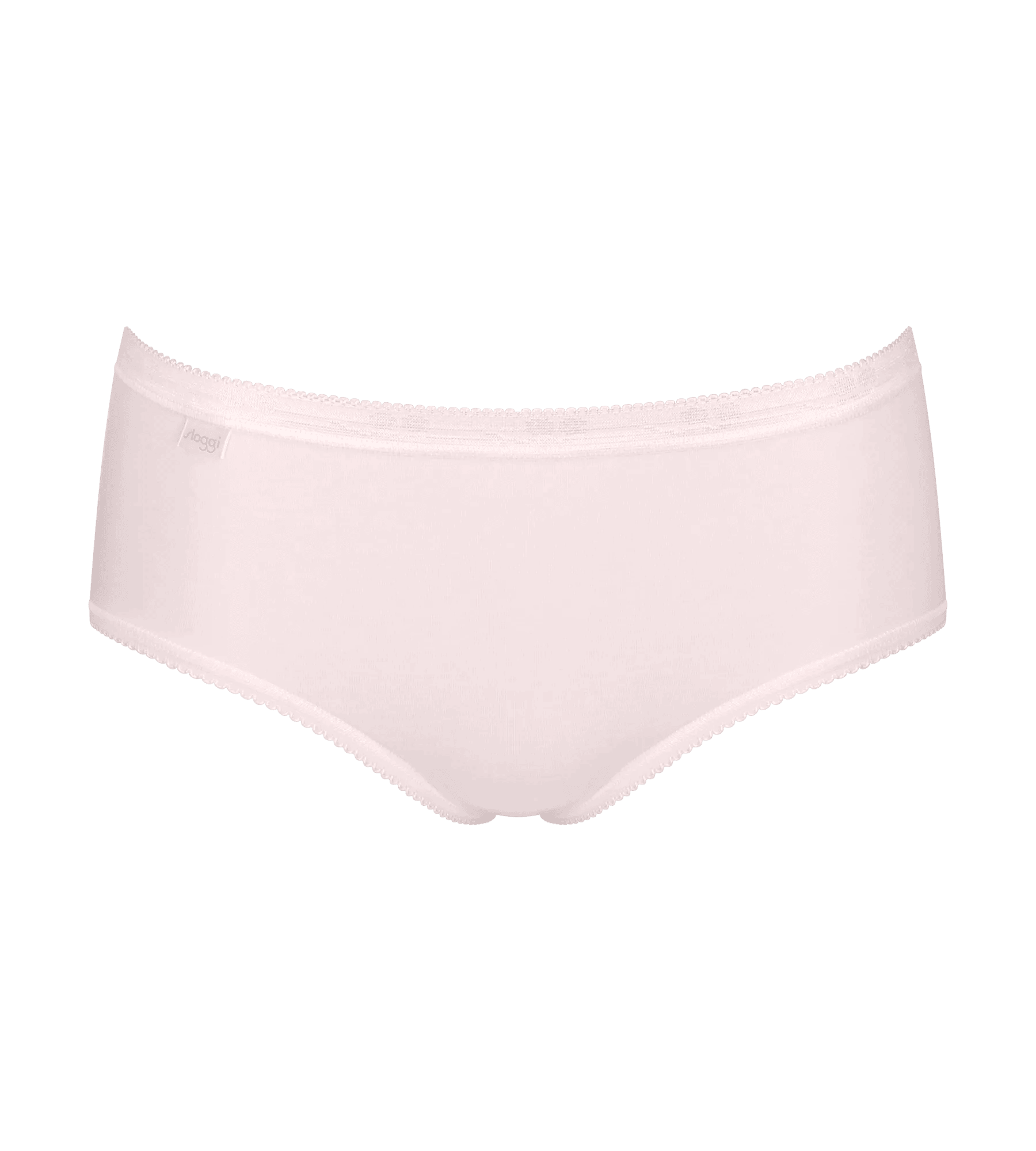 Sloggi Women Basic+ Midi (4-pack), dames slip, heel lichtroze, roze, aubergine en grijs