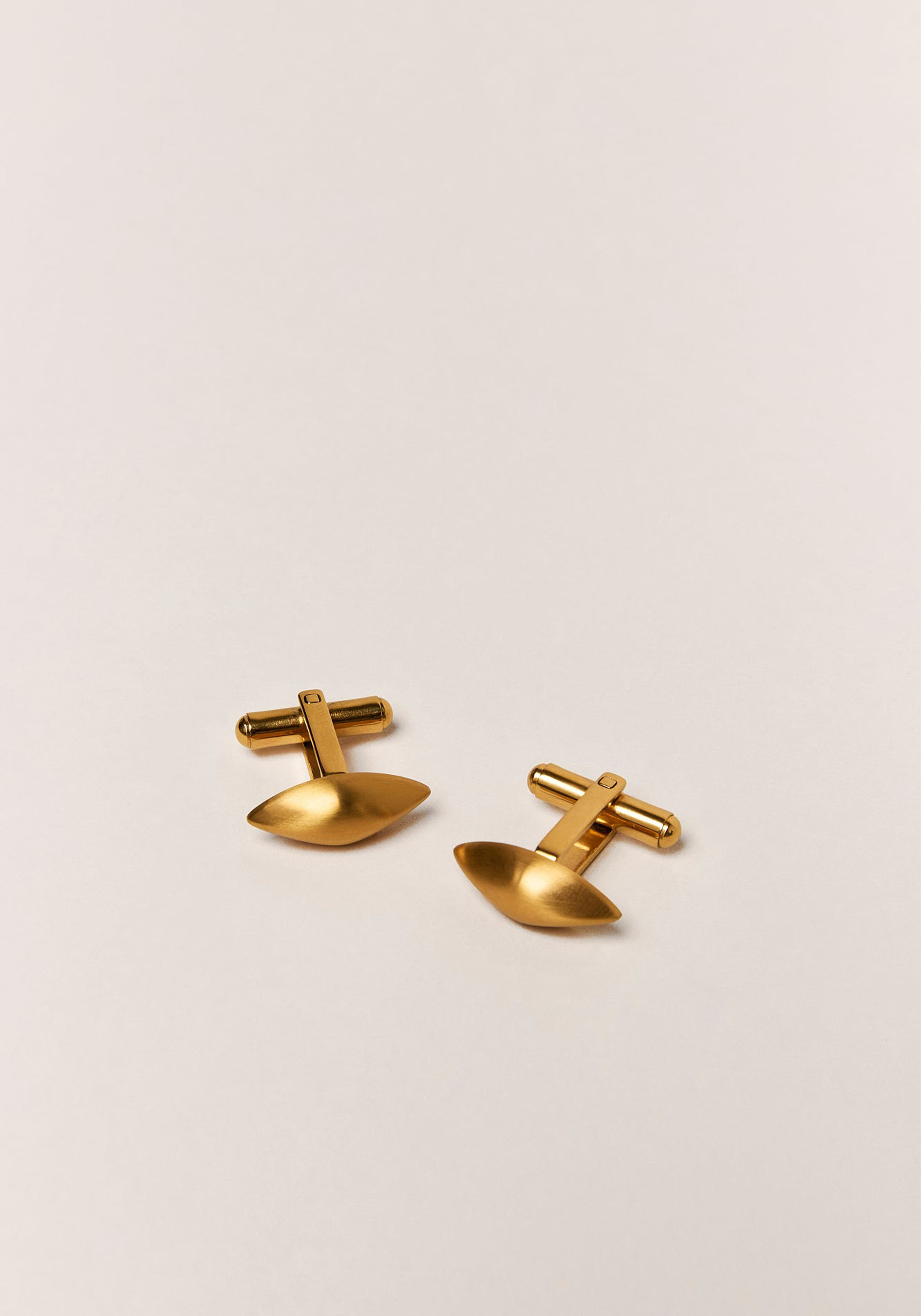 Vander Amsterdam manchetknoop Ariane, RVS, goud