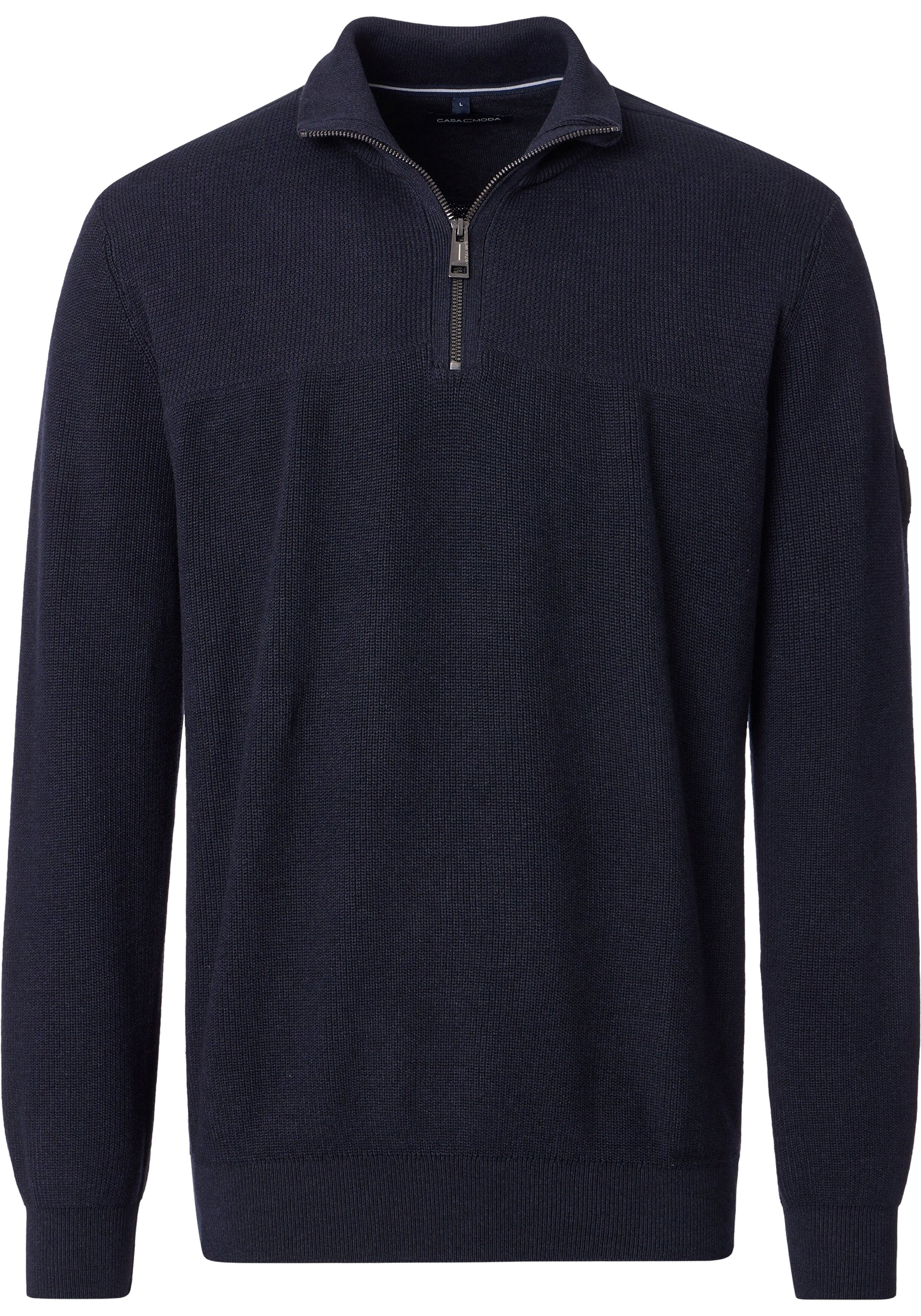 CASA MODA comfort fit schipperstrui, donkerblauw