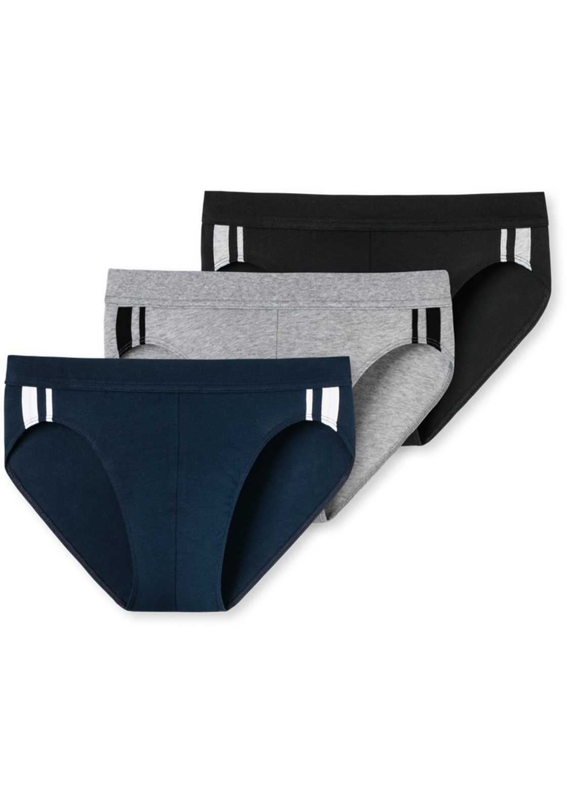 5-4007065796912-schiesser-slips_HR SCHIESSER 95/5 Stretch rio slips (3-pack), zwart, blauw en grijs