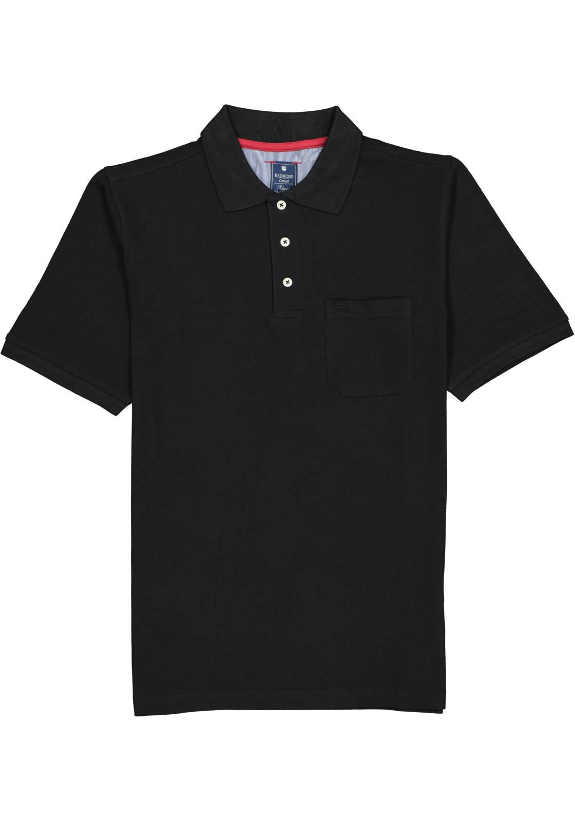 2-4049807032223_redmond_polo_HR Redmond regular fit poloshirt, zwart