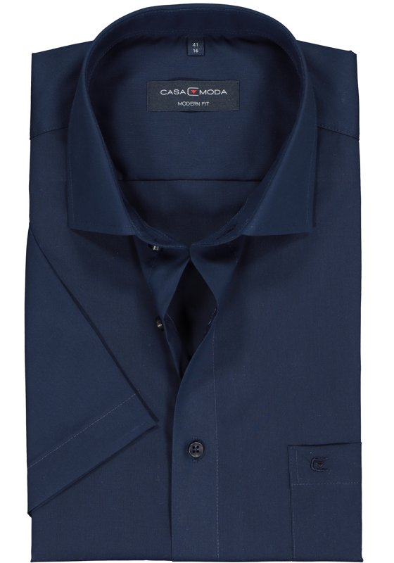 CASA MODA modern fit overhemd, korte mouw, donkerblauw CASA MODA modern fit overhemd, korte mouw, donkerblauw