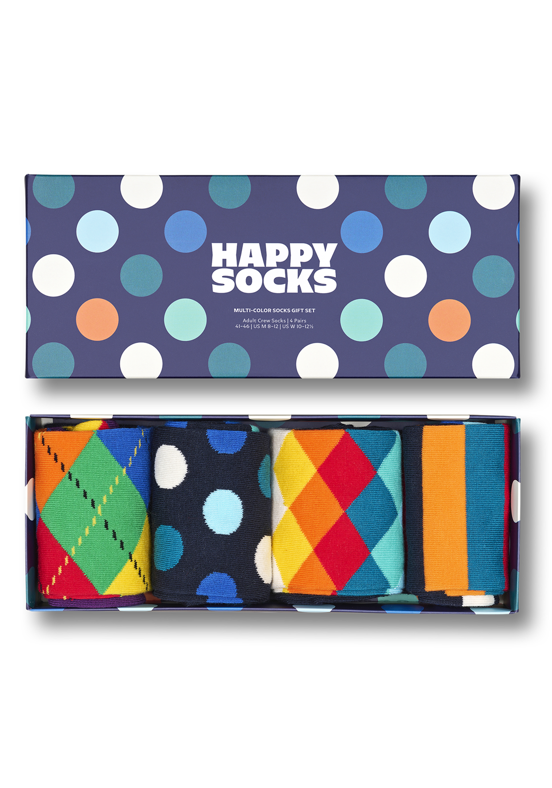 Happy Socks Multi-color Socks Gift Set (4-pack), unisex sokken in cadeauverpakking Happy Socks Multi-color Socks Gift Set (4-pack), unisex sokken in cadeauverpakking