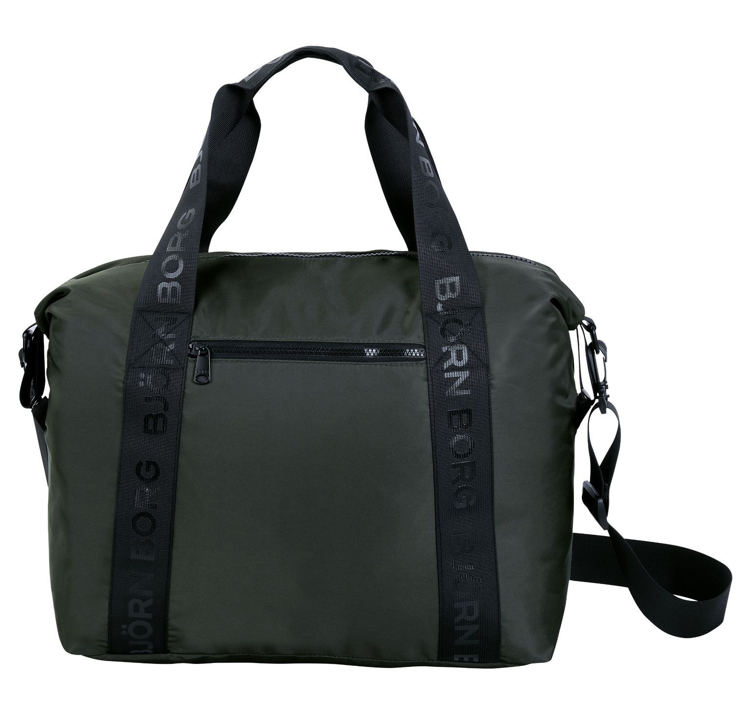 Bjorn Borg classic sports bag, donker groen-bruin