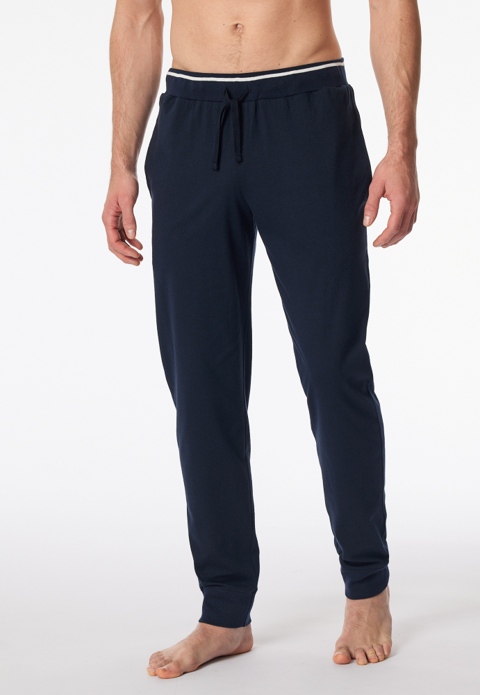 SCHIESSER Mix + Relax Pantalon, heren loungebroek, nachtblauw