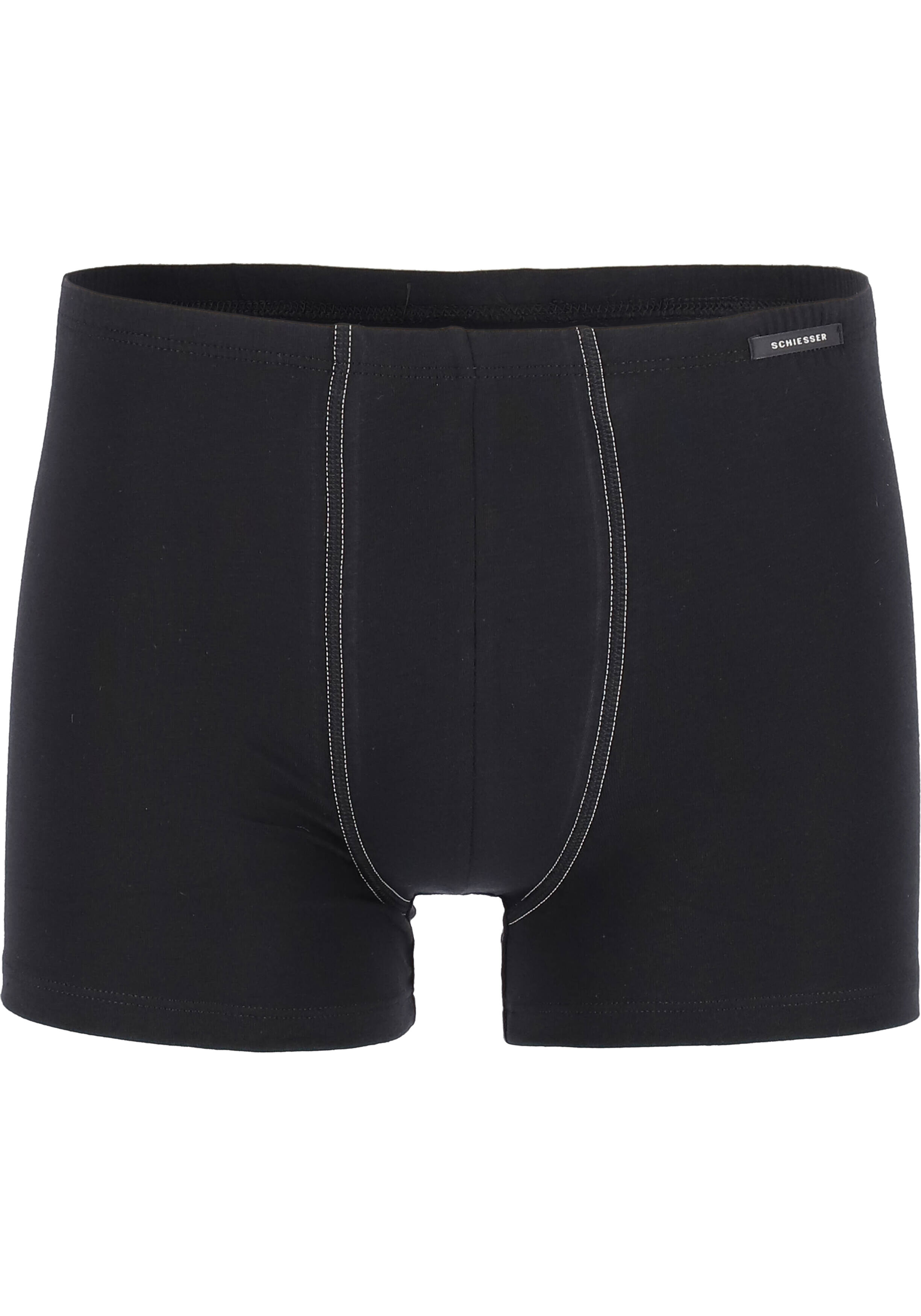 SCHIESSER Cotton Essentials shorts (2-pack), zwart
