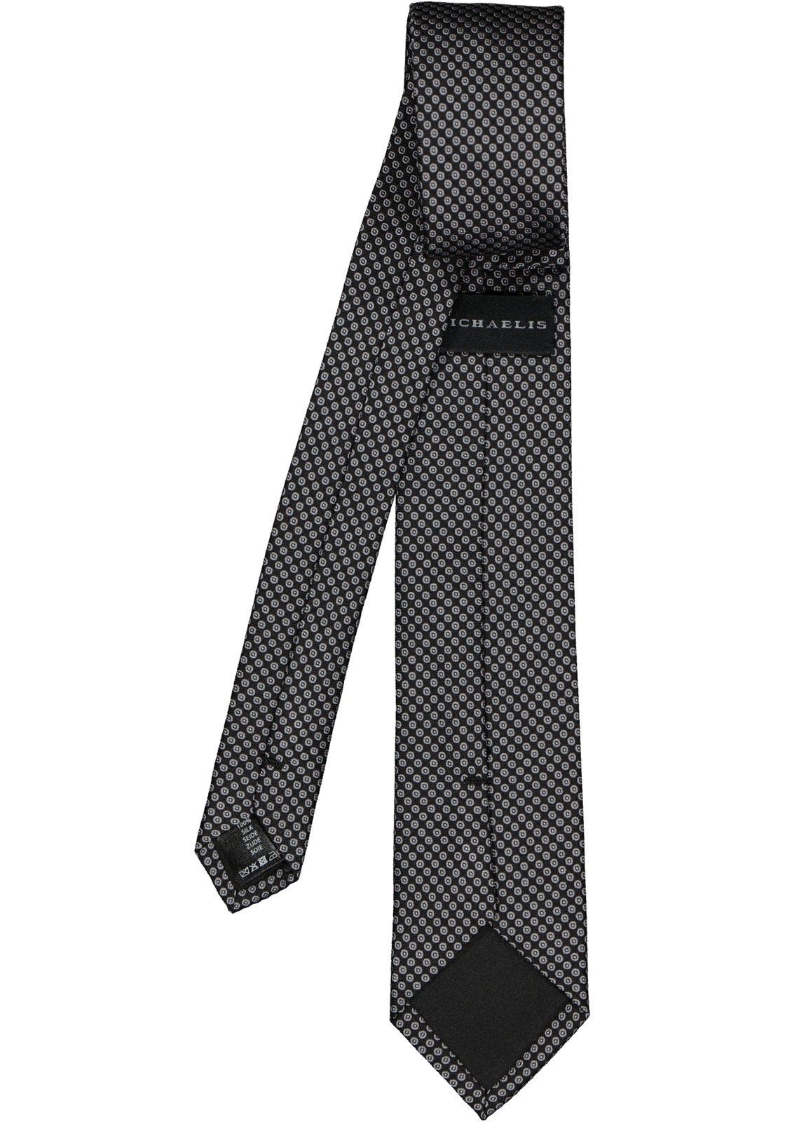 3-8719064271241_michaelis-stropdas_HR Michaelis stropdas, zwart dessin