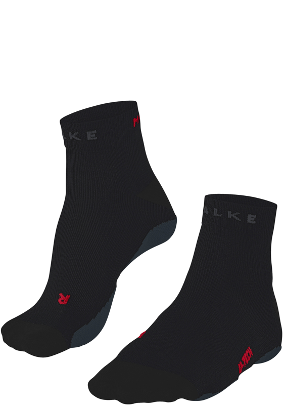 FALKE RU True Motion Short heren running sneakersokken, zwart (black) FALKE RU True Motion Short heren running sneakersokken, zwart (black)