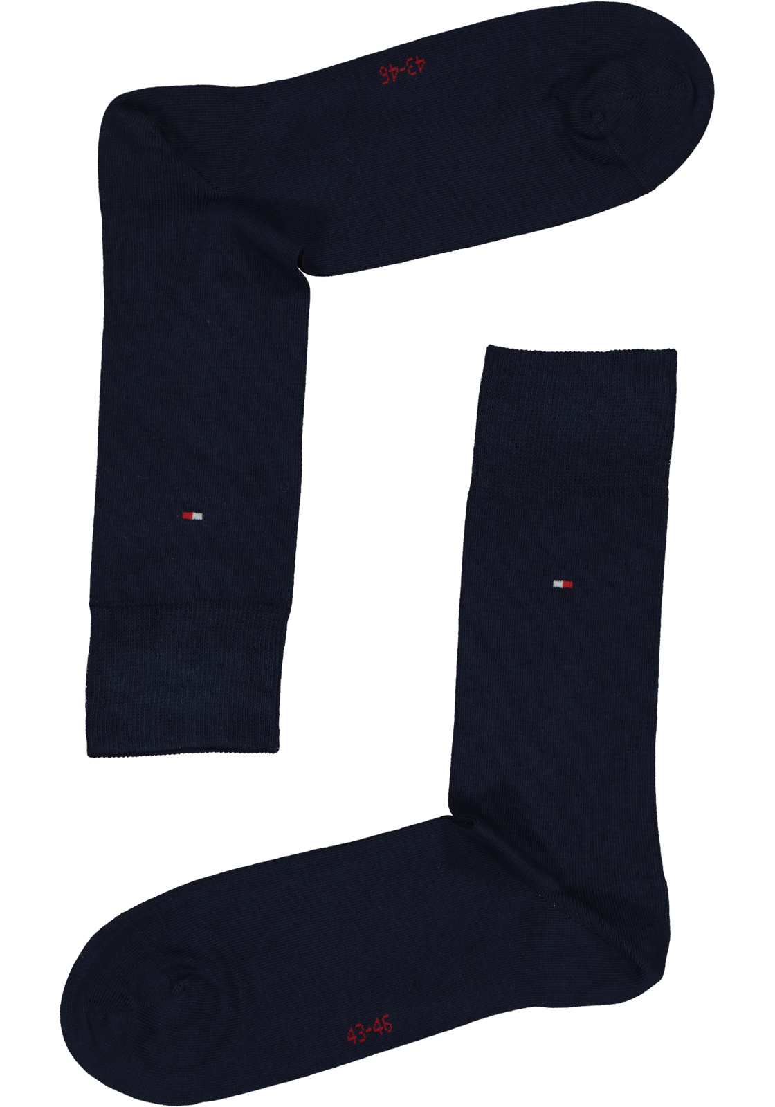 4-8718824263700_sok_HR Tommy Hilfiger Classic Socks (2-pack), herensokken katoen, rood en blauw