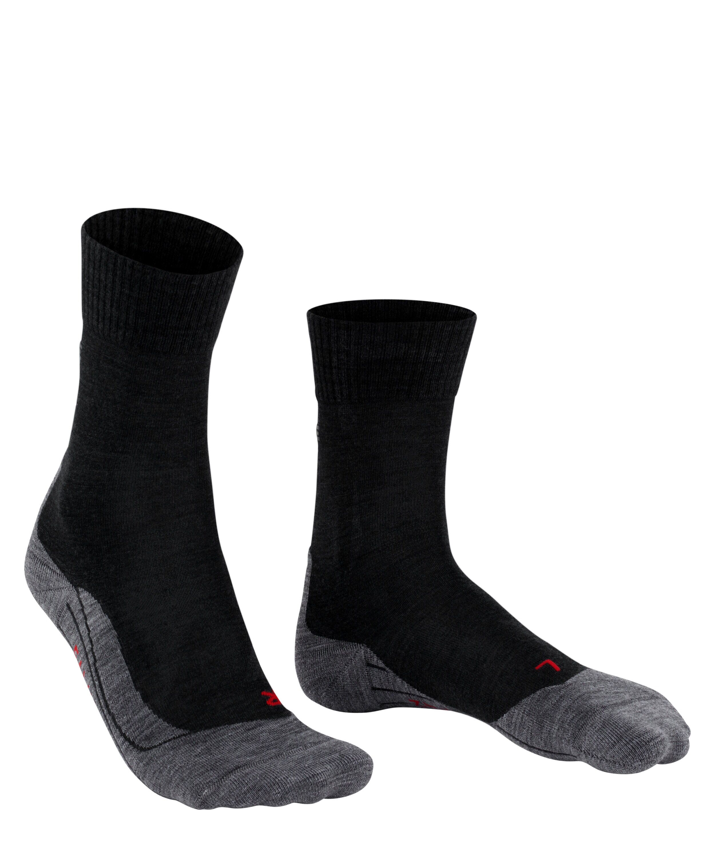 FALKE TK5 Wander heren trekking sokken, zwart (black-mix)