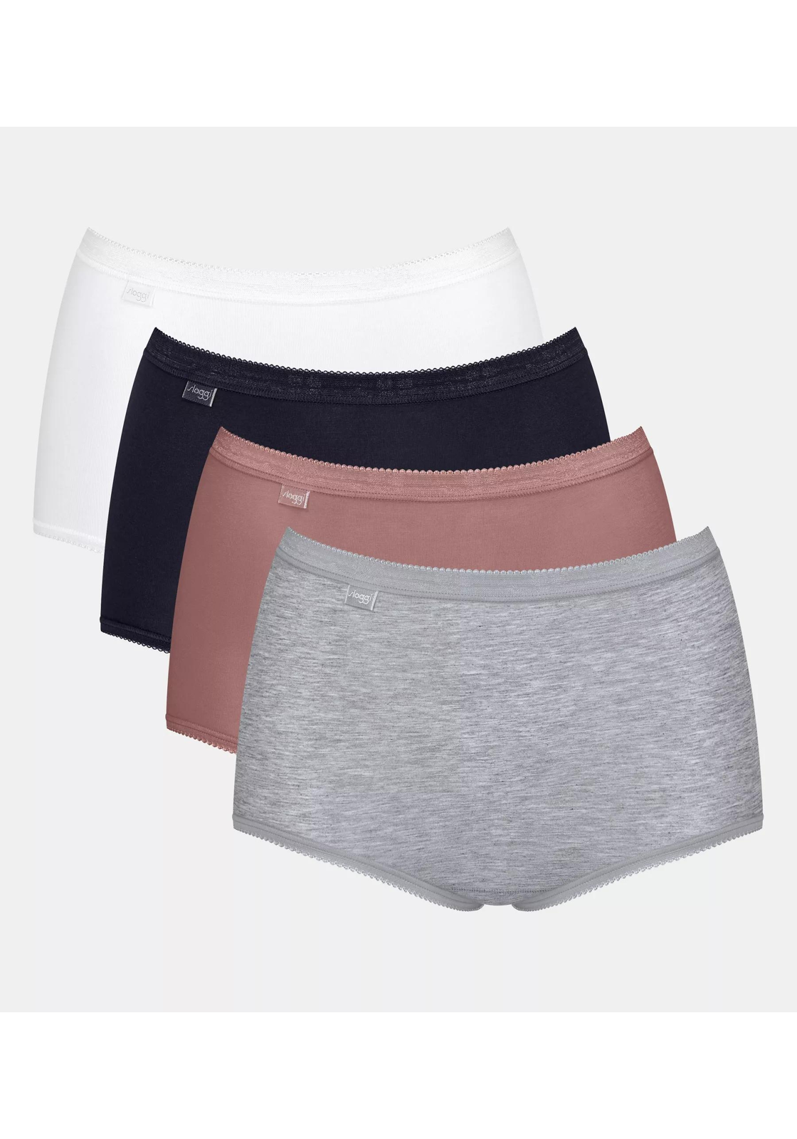 image_3_10103326_V016_1jpgdate-modefied2023-04-25T123 Sloggi Women Basic+ Maxi (4-pack), dames slip, wit, beige, zwart, grijs