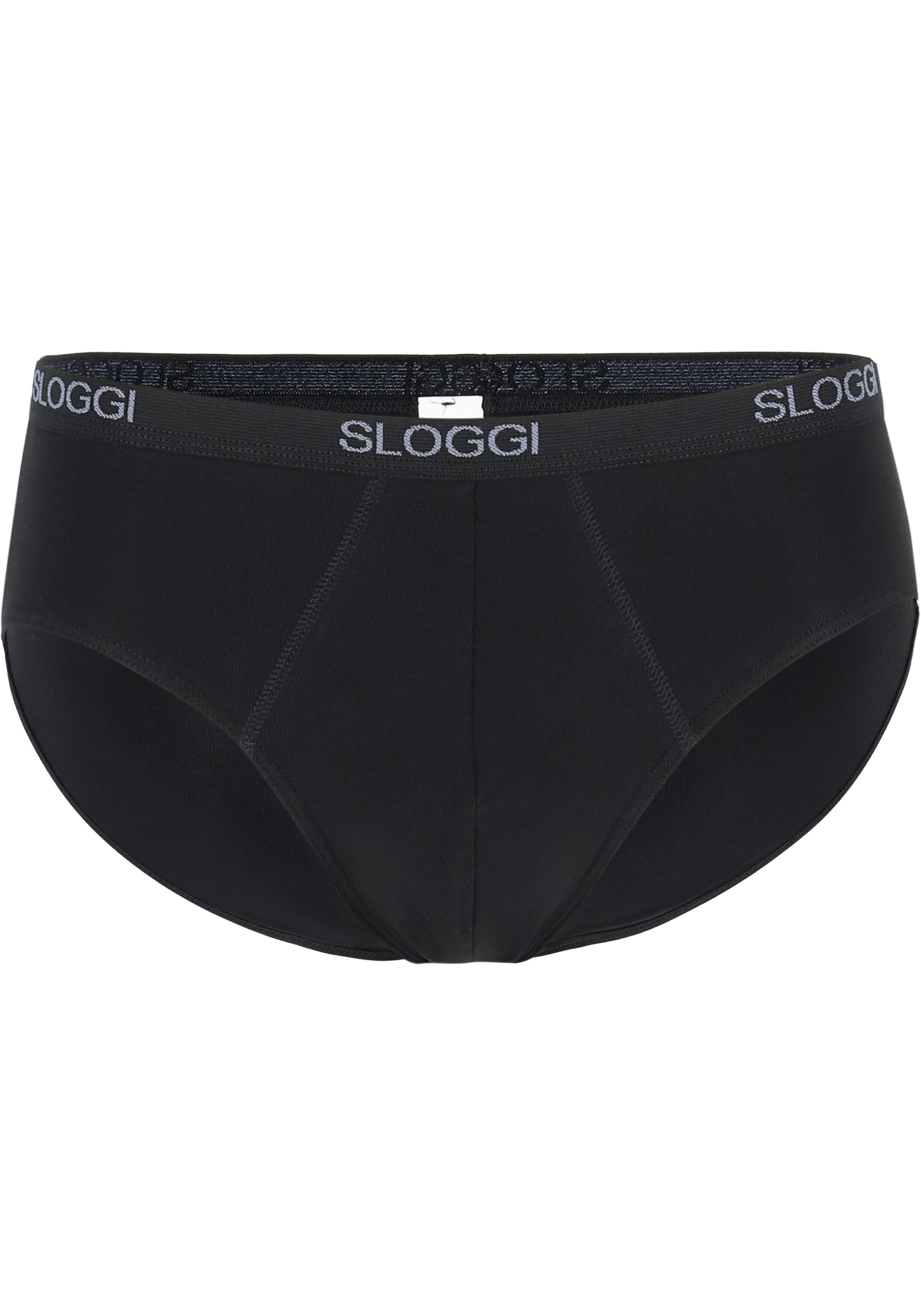 Sloggi Men Basic Midi, heren slips (2-pack), zwart