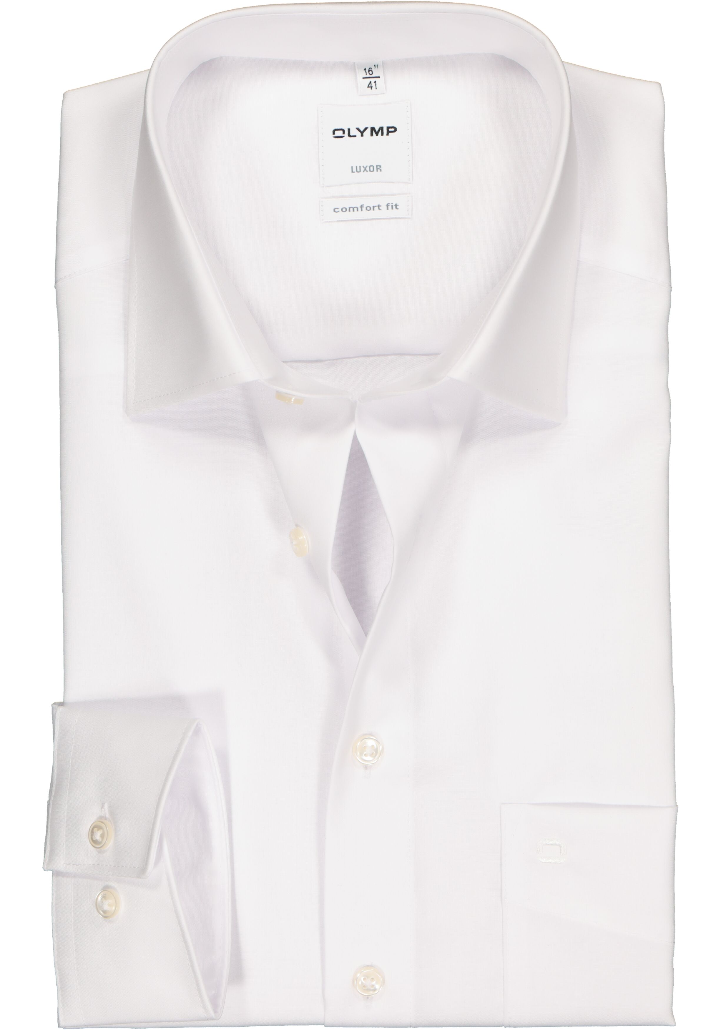 OLYMP Luxor comfort fit overhemd, wit