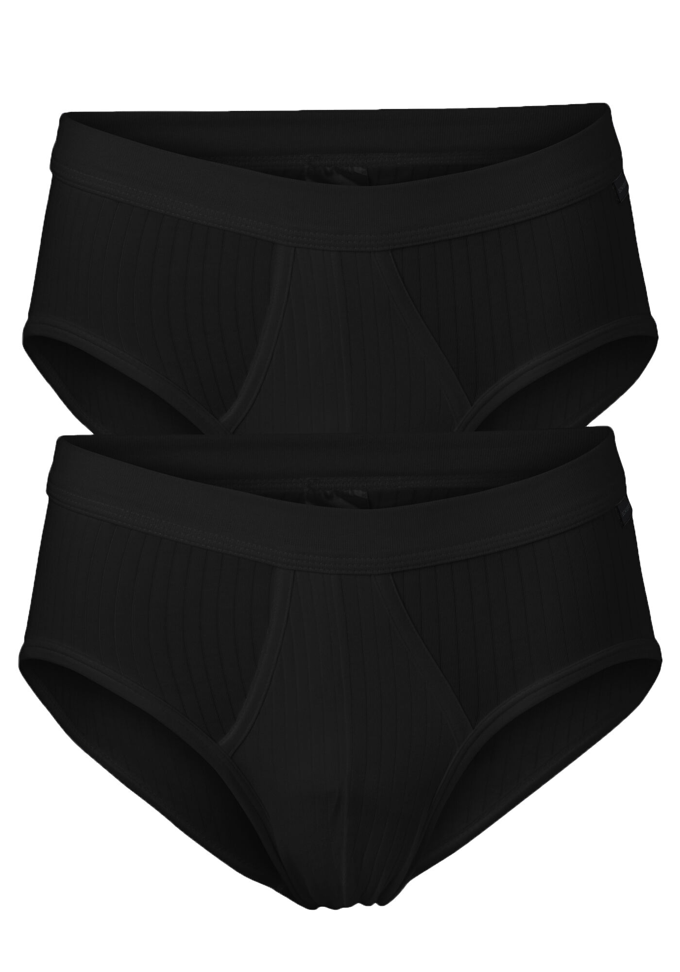 SCHIESSER Authentic sportslips (2-pack), zwart