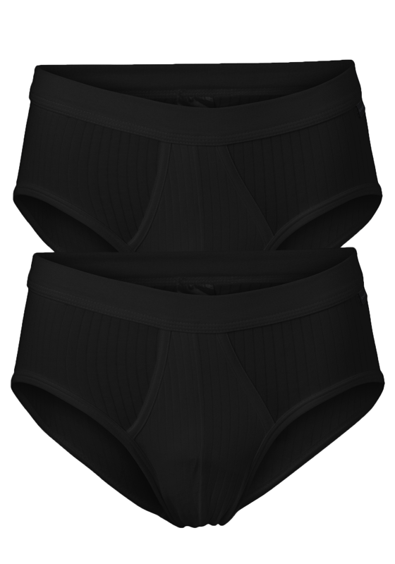 SCHIESSER Authentic sportslips (2-pack), zwart SCHIESSER Authentic sportslips (2-pack), zwart