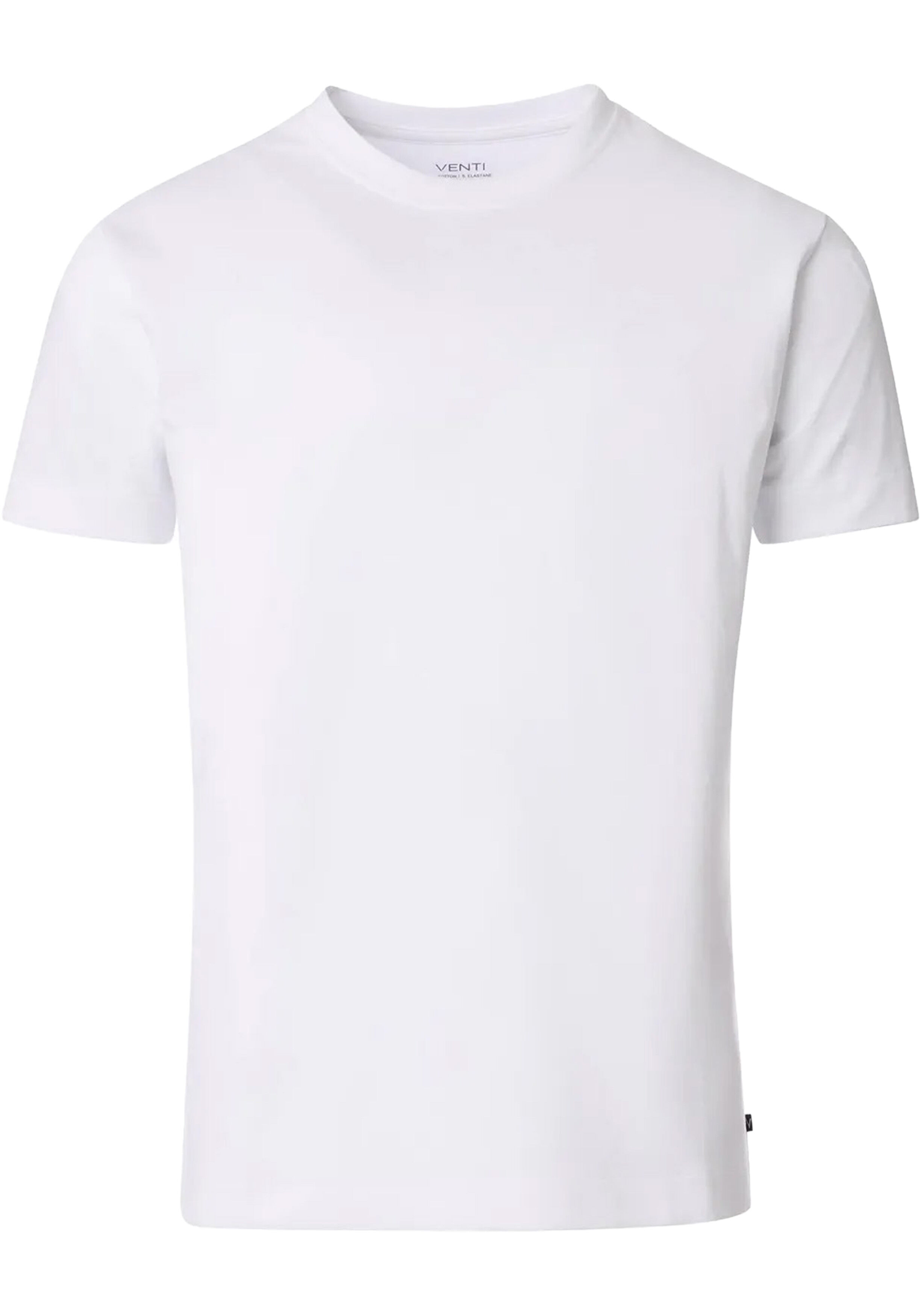 VENTI modern heren T-shirt, wit