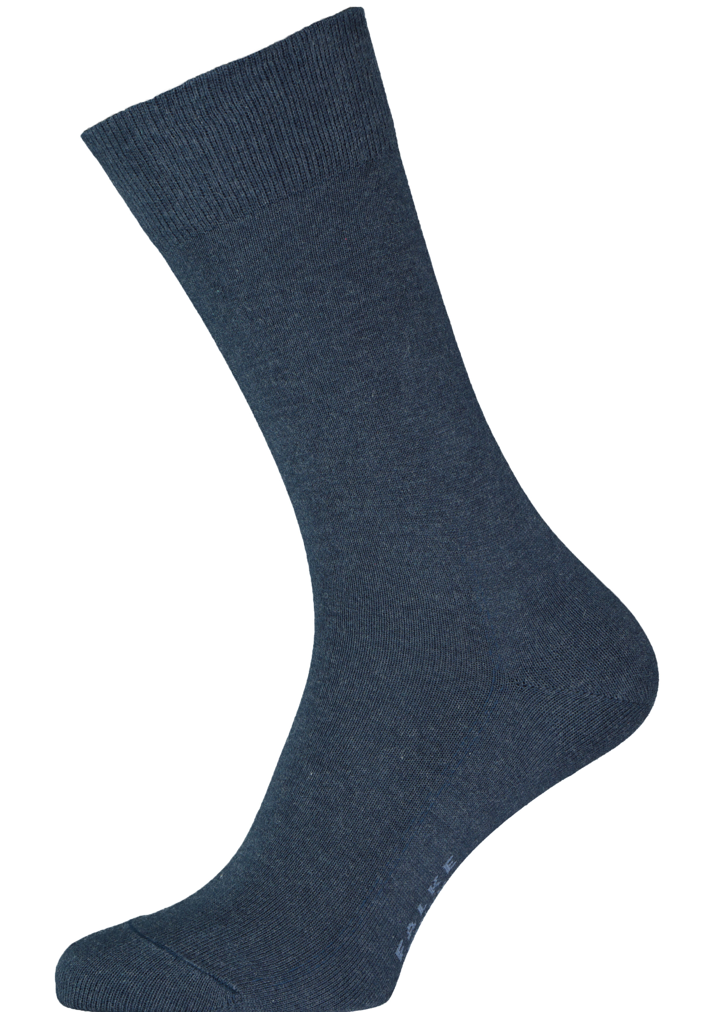 FALKE Family herensokken, marine blauw melange (navy melange)