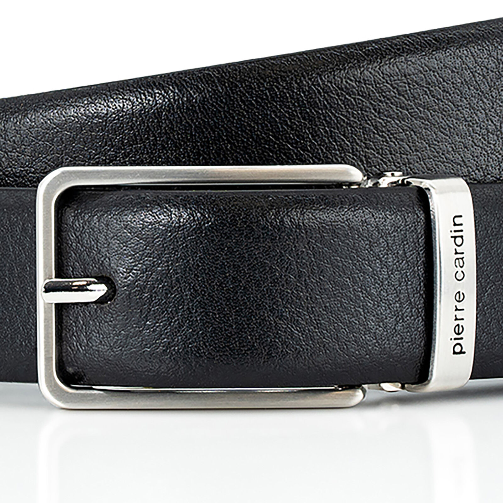 PIERRE CARDIN leren heren riem, zwart