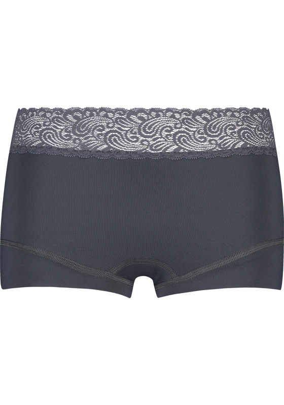 RJ Bodywear Pure Color Kant dames short, grijs RJ Bodywear Pure Color Kant dames short, grijs