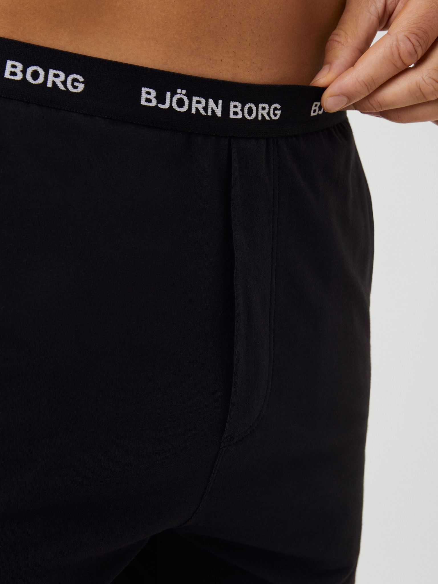 Bjorn Borg Core Loungewear Shorts, heren loungebroek kort, zwart