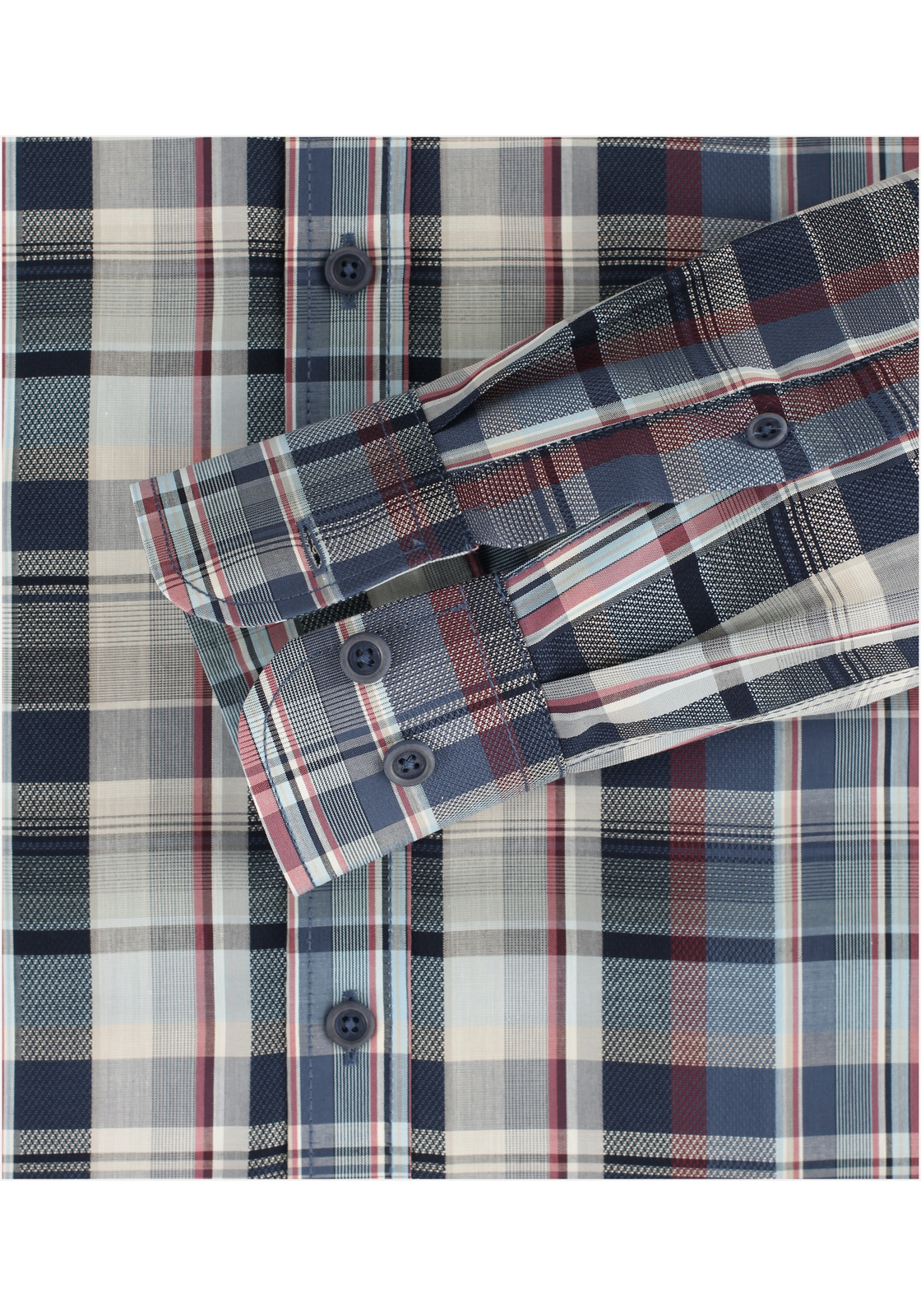 image_5_637a157cf3ca876b8c5746a82e95637ajpgautoformatbgF3F3F3blend-alpha100blend-colorF3F3F3blend-modedarkenfitclampp CASA MODA Sport casual fit overhemd, dobby, blauw geruit