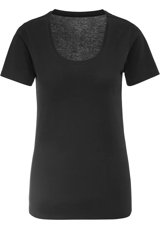FALKE dames T-shirt Daily Natural, korte mouw, zwart (black) FALKE dames T-shirt Daily Natural, korte mouw, zwart (black)