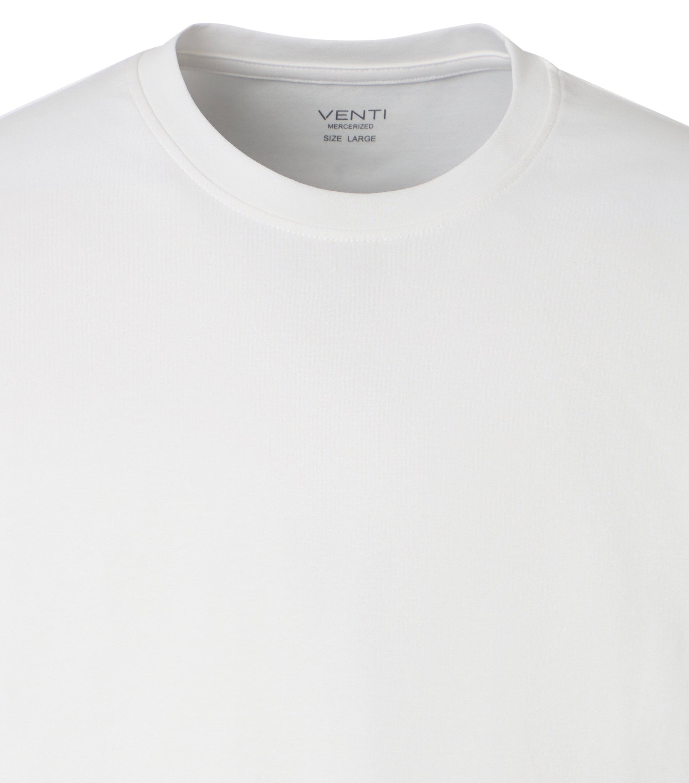VENTI modern heren T-shirt, wit